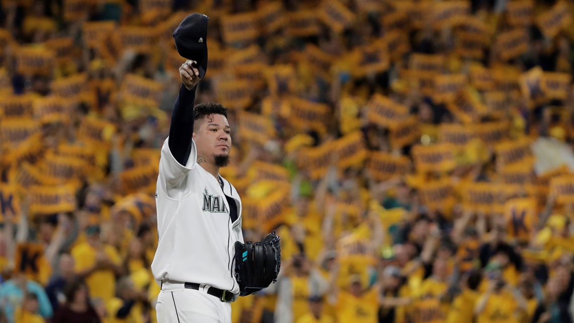 Fans say farewell to King Felix during what was likely his final game as a  Seattle Mariner