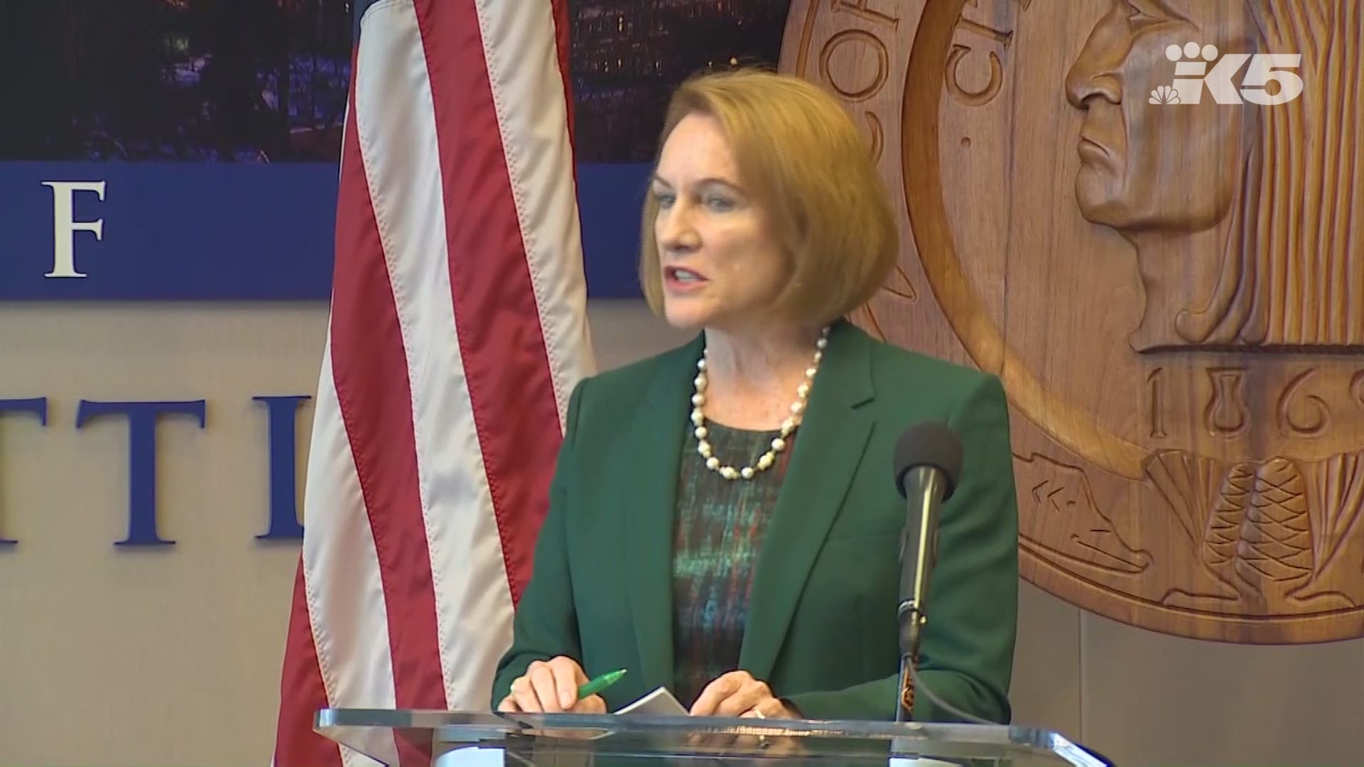 Seattle Mayor Jenny Durkan reacts to a ruling that found the police department was in compliance with the consent decree for issues of use of force, but fell out of compliance with accountability.