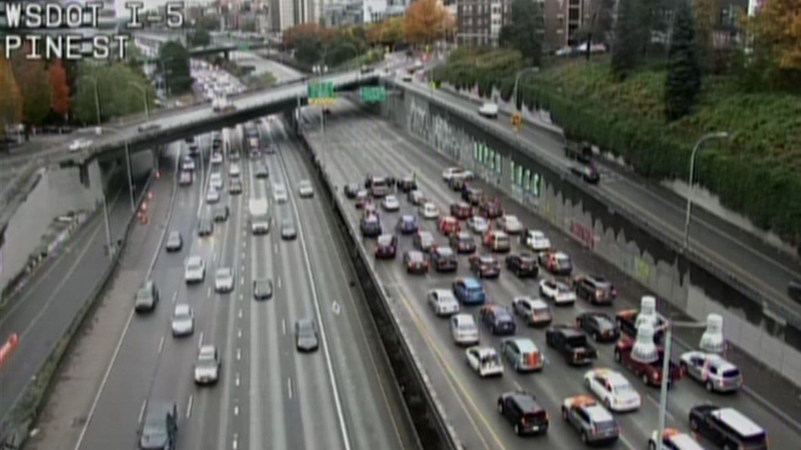 Northbound I5 reopens in downtown Seattle after closing due to protest