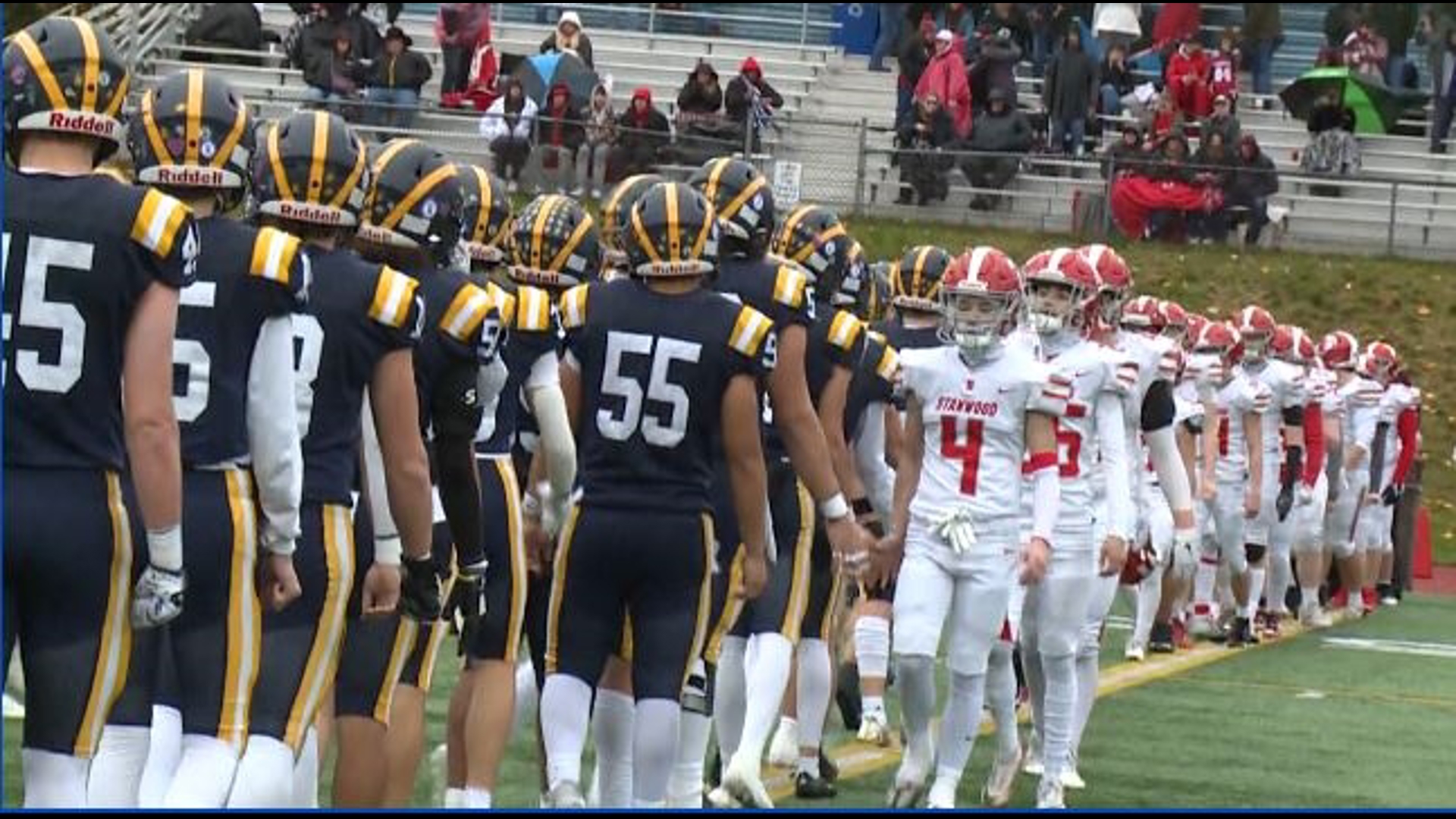 Highlights of Bellevue's 24-14 win over Stanwood in the first round of the State Playoffs