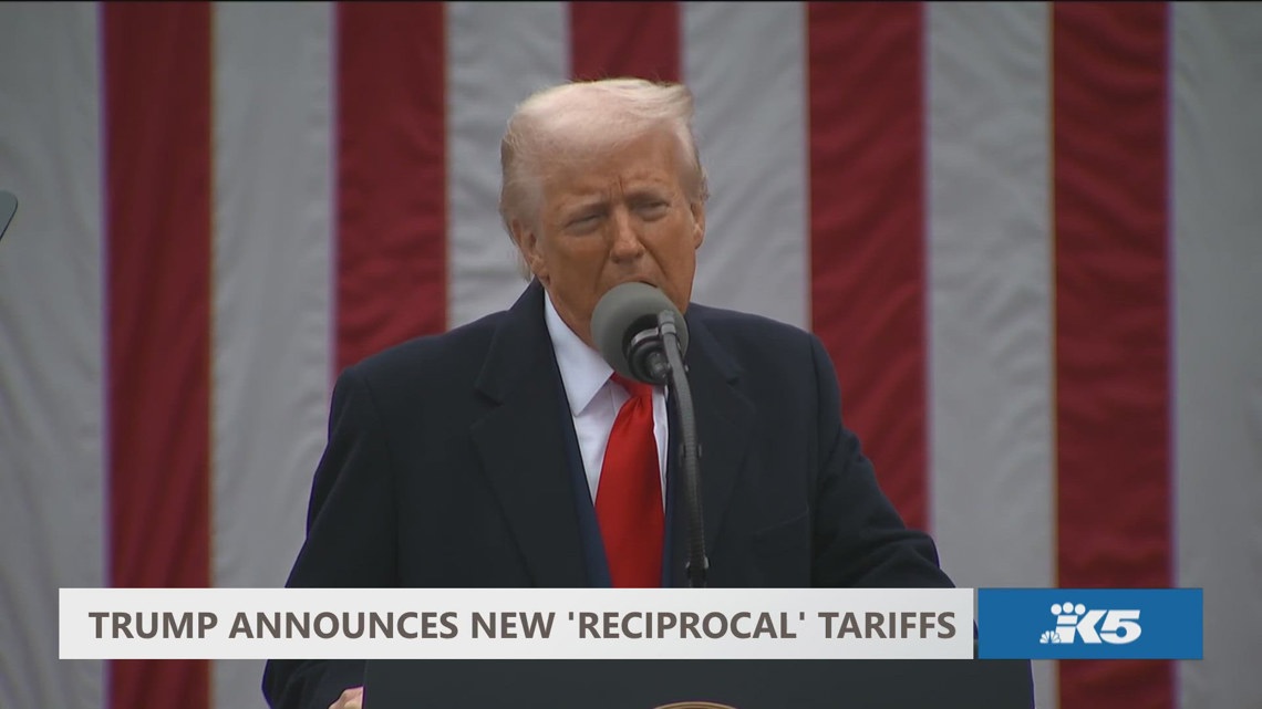President Trump announces reciprocal tariffs | Full speech | king5.com