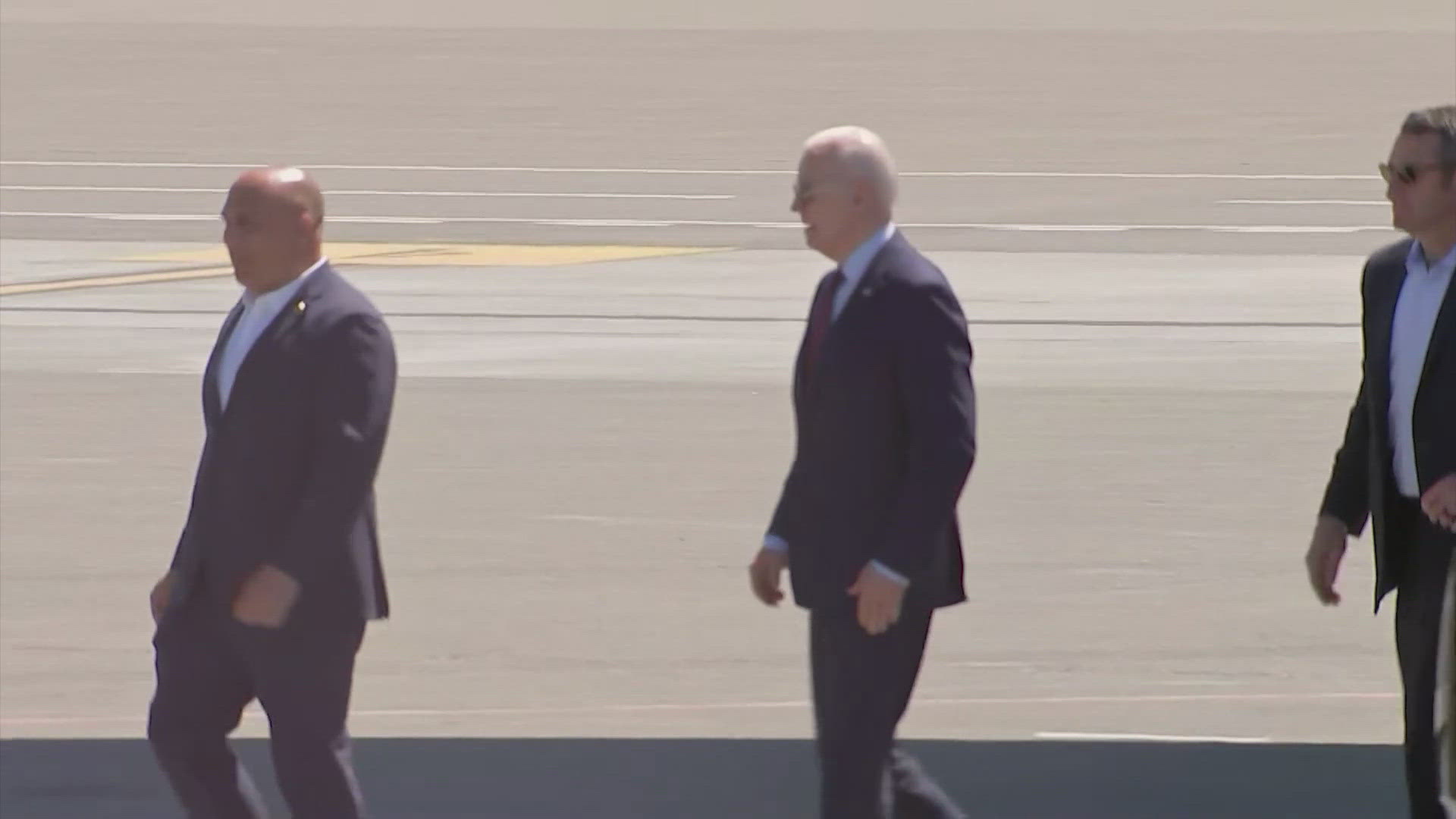 Biden departed from the Emerald City on Saturday afternoon after attending a campaign event in Medina.