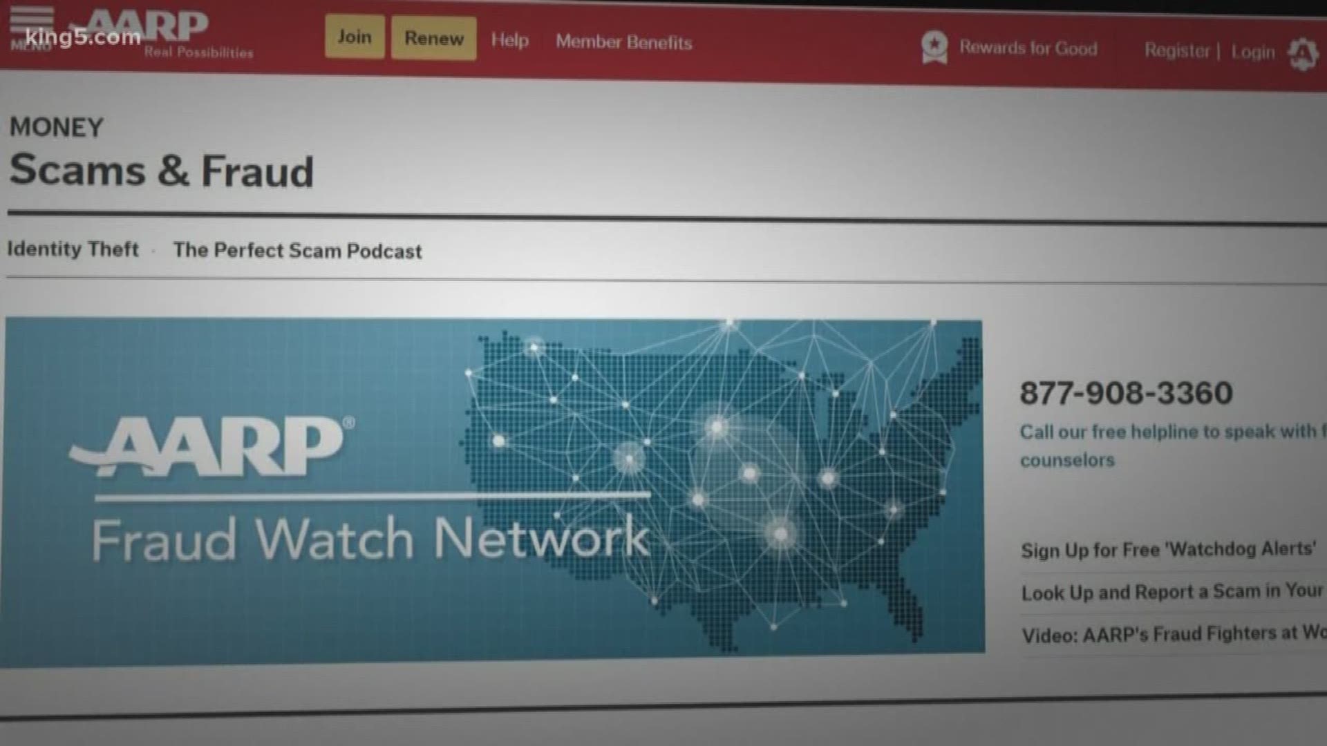 The Department of Justice said in the last year, more than two million people lost more than $750 million to scams.