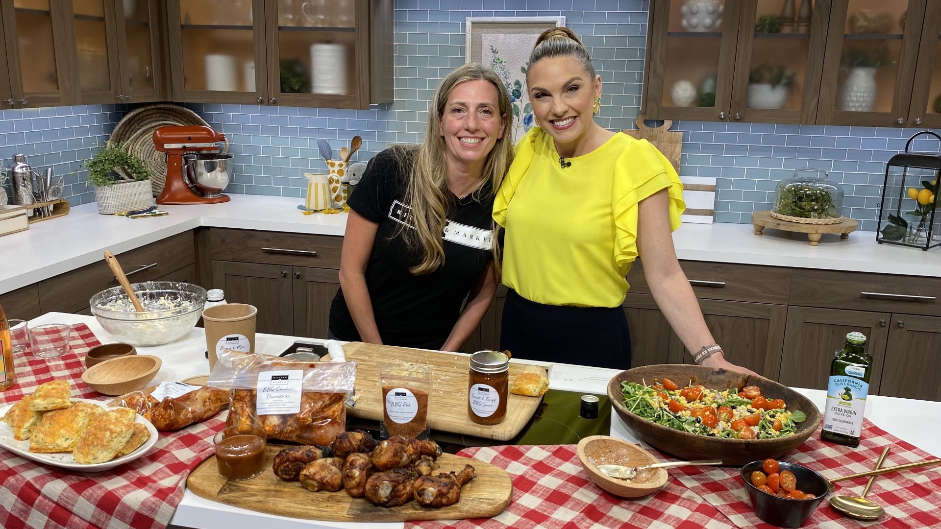 Stephanie King from Kitchen & Market shares a recipe for barbeque chicken and biscuits.