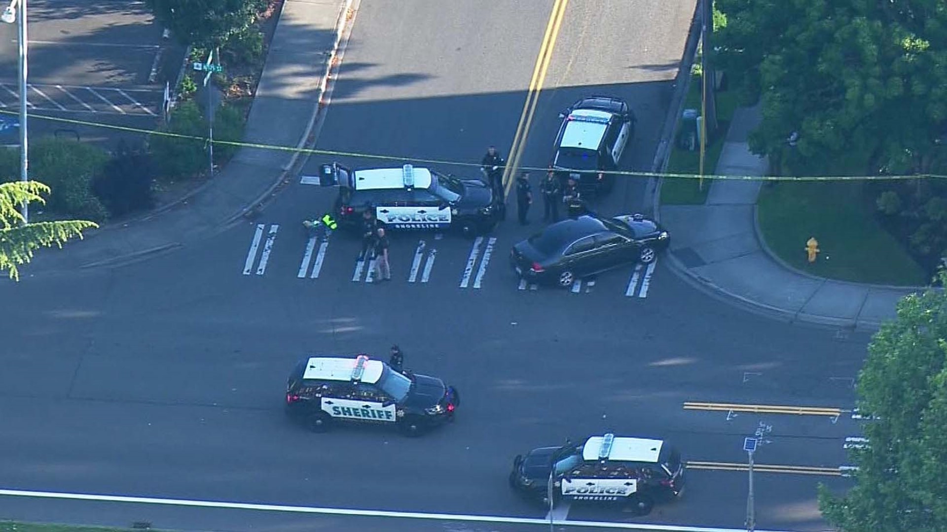 A suspect died after an officer-involved shooting in Shoreline. King County Sheriff's Office deputies were on scene investigating Thursday morning.