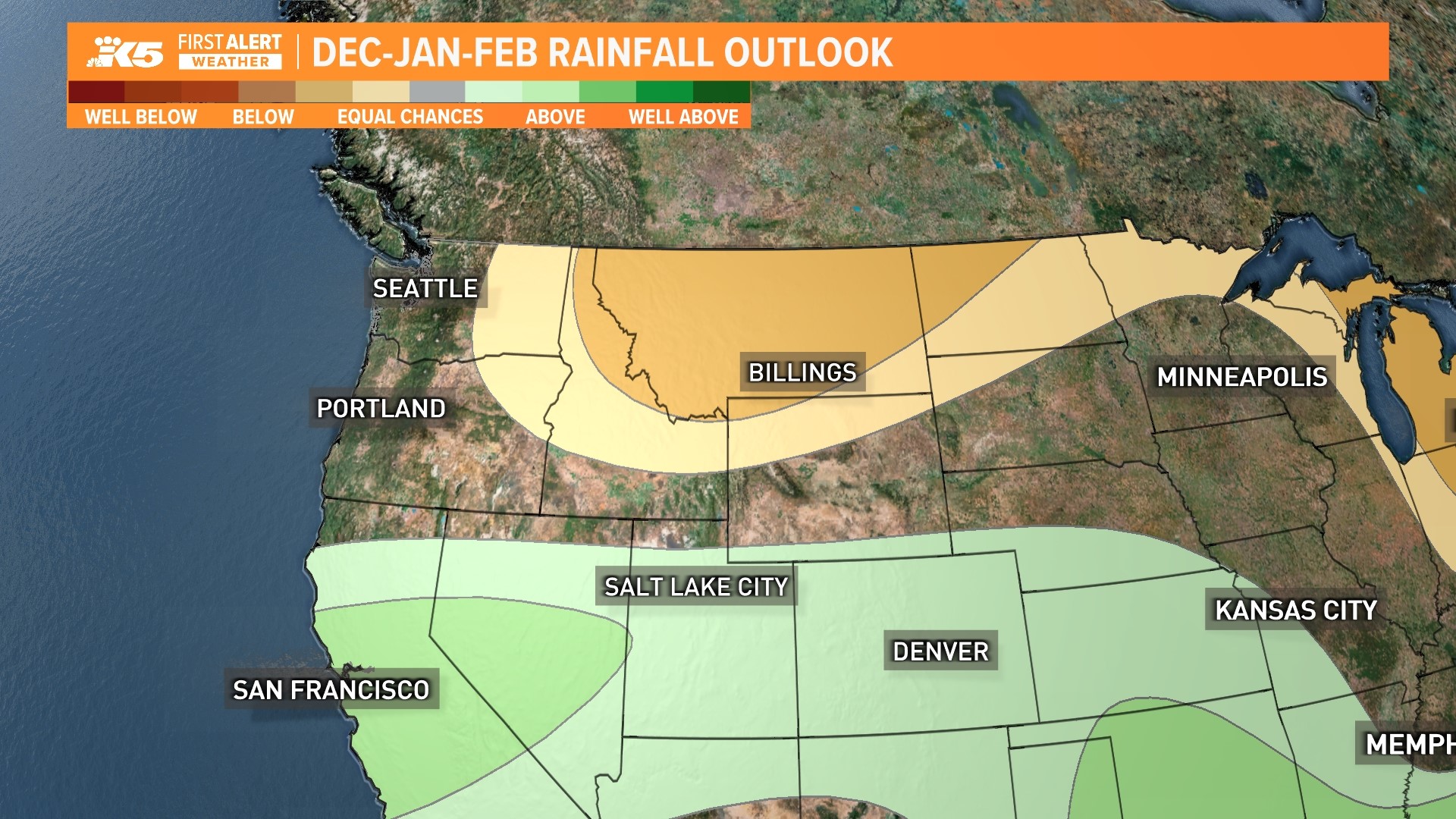 NOAA winter forecast 202324 El Nino expected in Washington