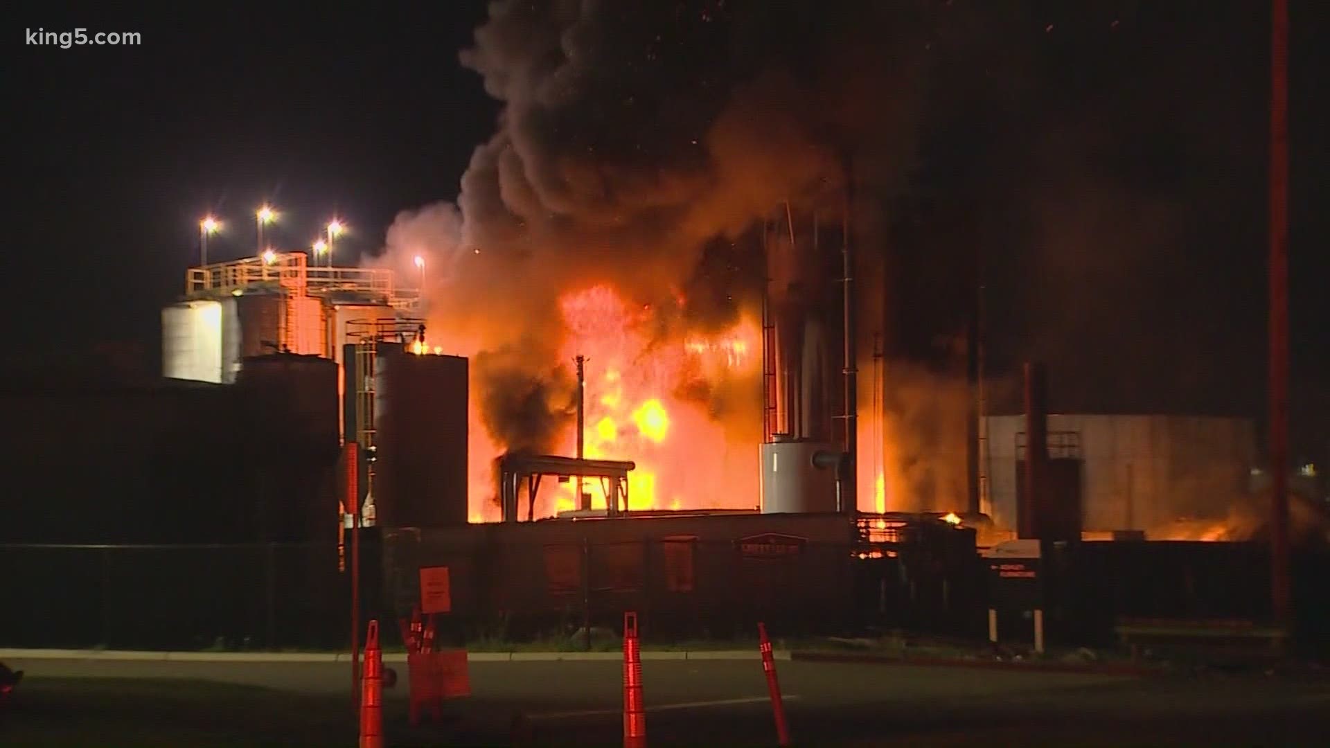 There were small explosions and investigators said mechanical failure was the likely cause of fire at the Gardner Fields asphalt plant.