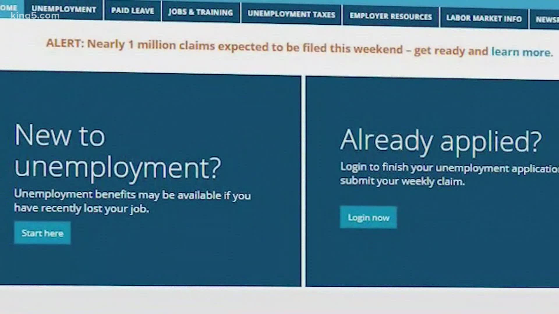 Washington Aims To Clear 265 000 Unemployment Claim Backlog By