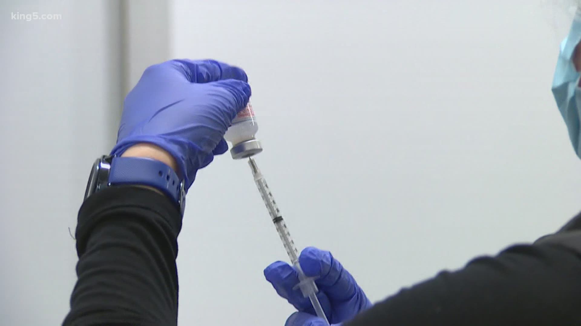 About 90% of the state's vaccine supply for this week got caught in winter weather shipping delays.