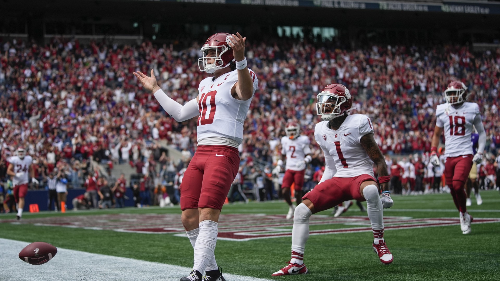 WSU quarterback John Mateer on leading the Cougars to an Apple Cup win ...