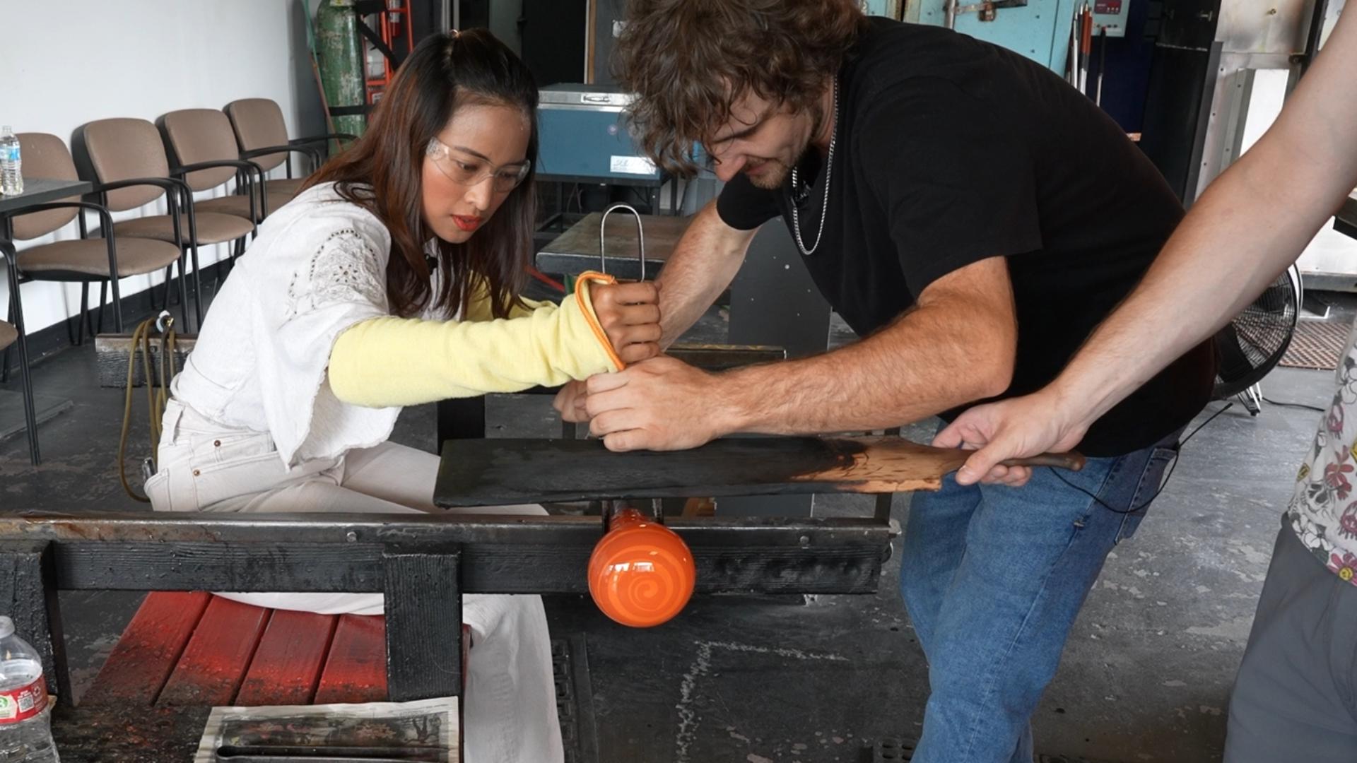 It's more than a glassblowing class. It's a place to make new friends and hone your team-building skills. #newdaynw
