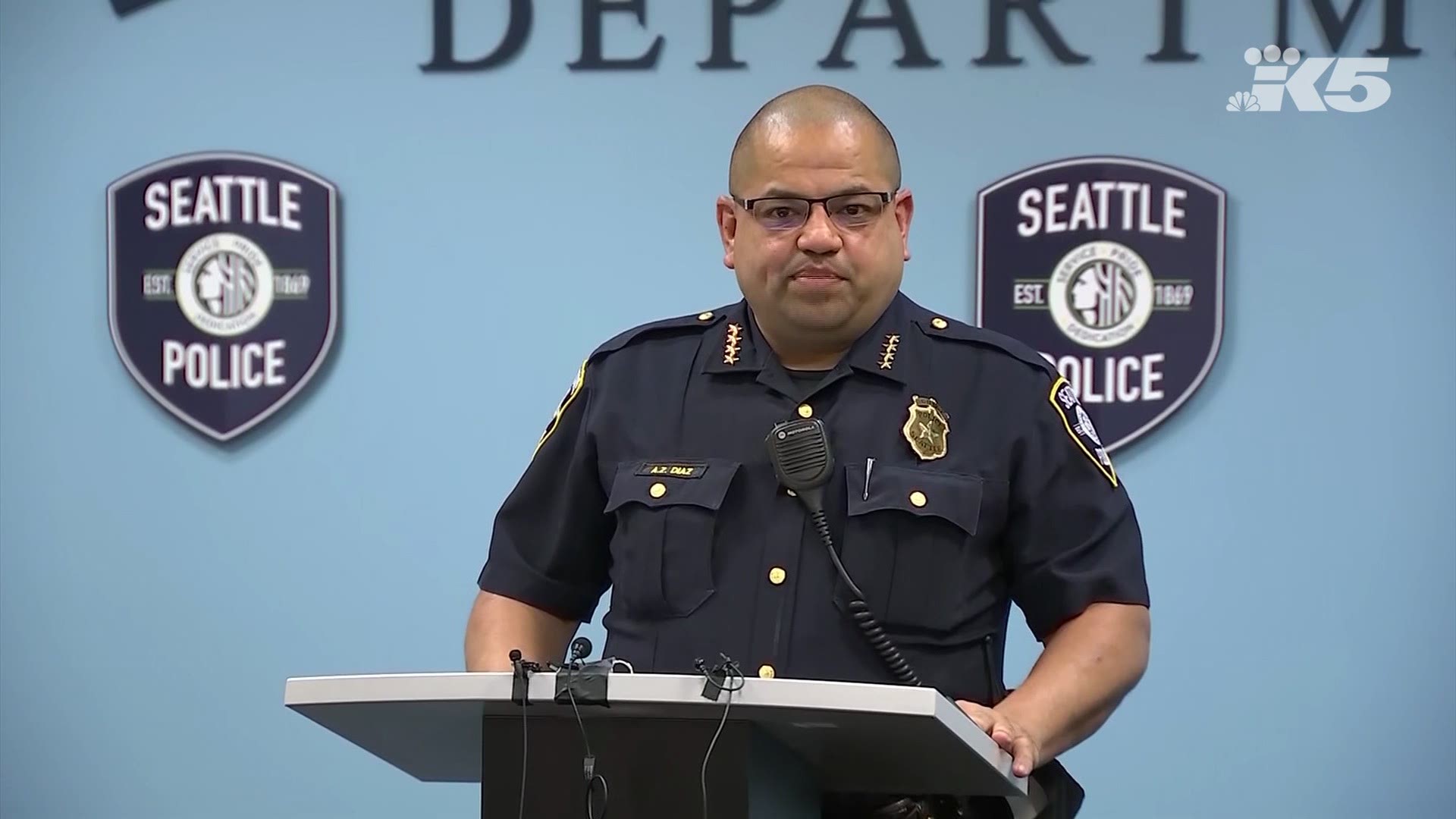 Seattle Police's interim chief Adrian Diaz on how his department is being stretched thin by protests and a recent uptick in street racing incidents.