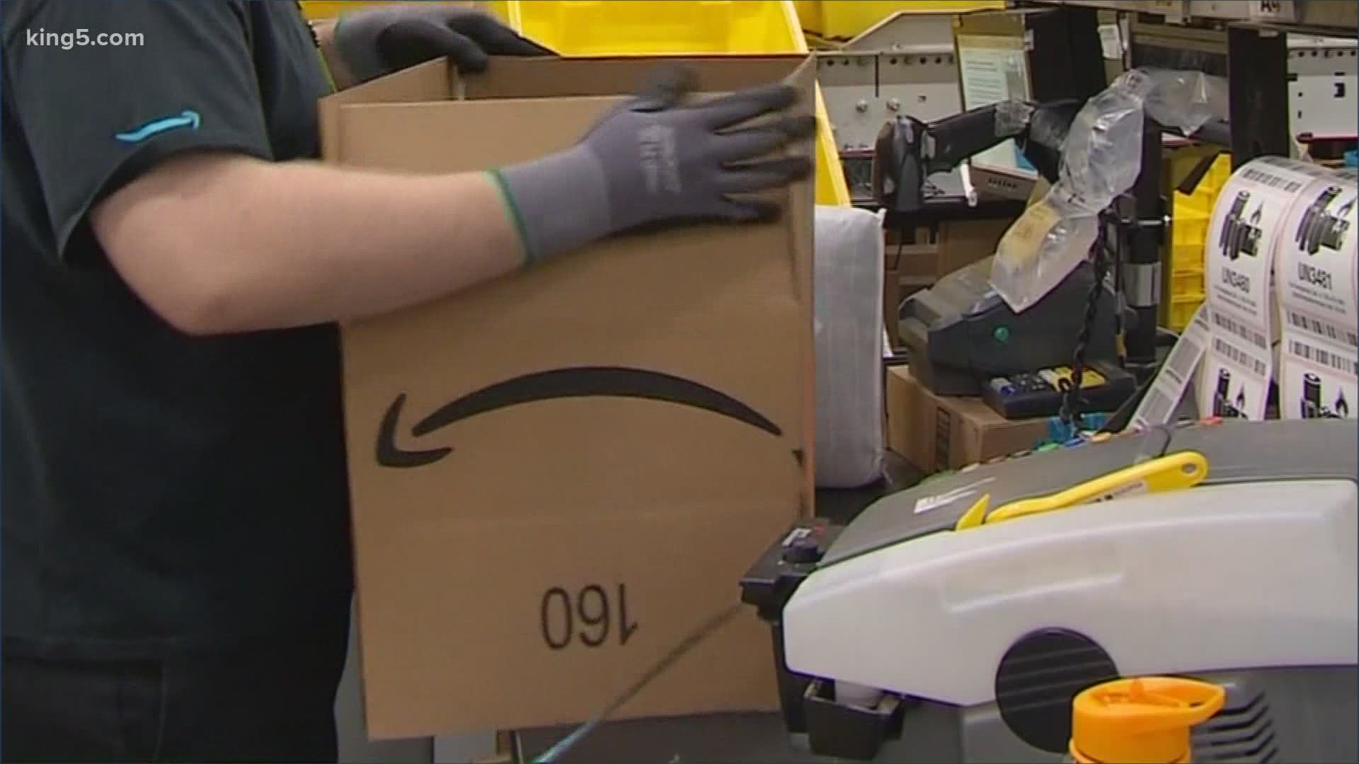 A labor agency announced it will increase workers' compensation rates for Amazon's fulfillment centers.