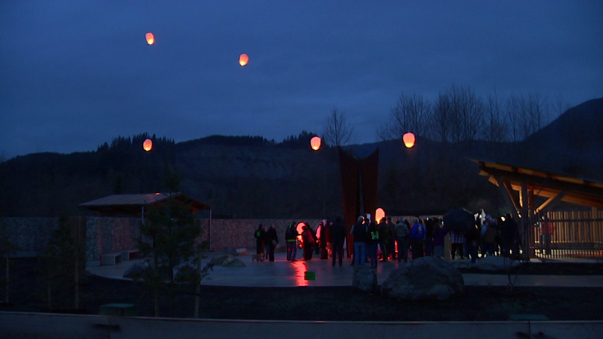 For the first time ever, family members invited KING 5 to view the annual lantern release honoring the 43 victims of the Oso landslide.
