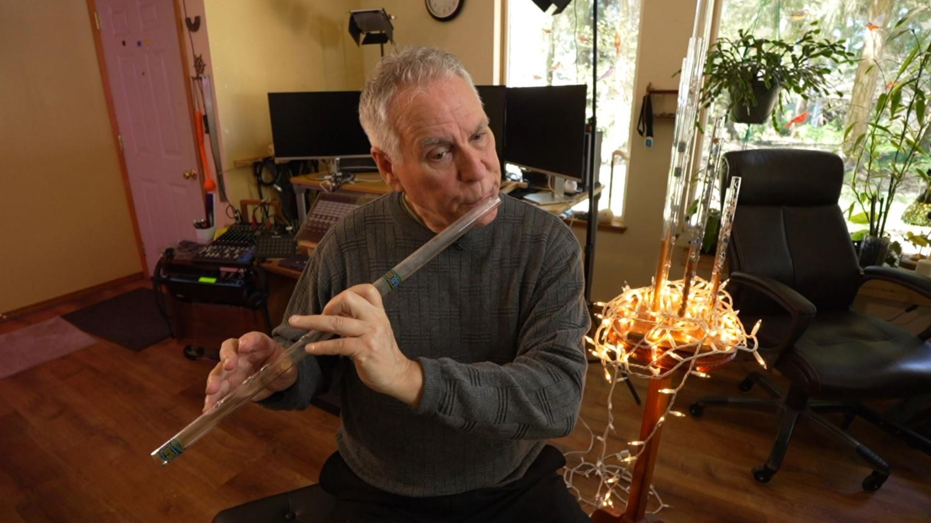 Jim Hall started making crystal flutes as a college student in 1974 #k5evening