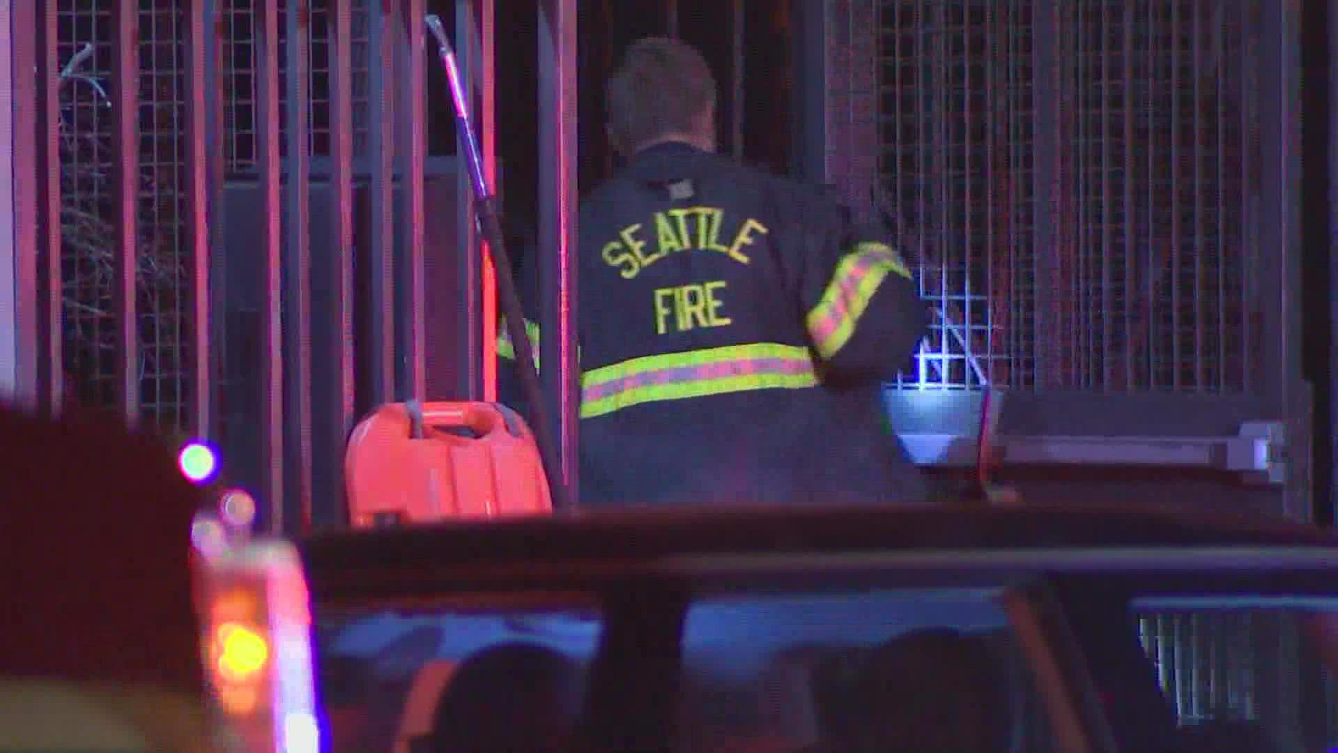 A fire that injured three people at a Seattle Housing Authority building on First Avenue Thursday morning was ruled incendiary, meaning it was intentionally set.