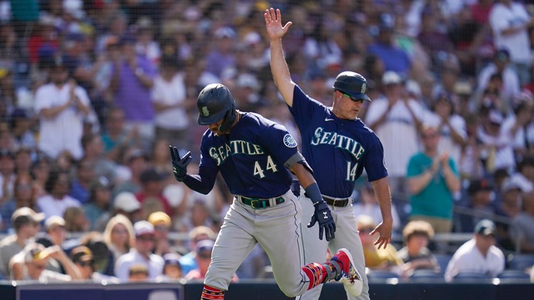 Rodriguez's HR, Raleigh's 4 RBIs carry M's past Padres 8-2