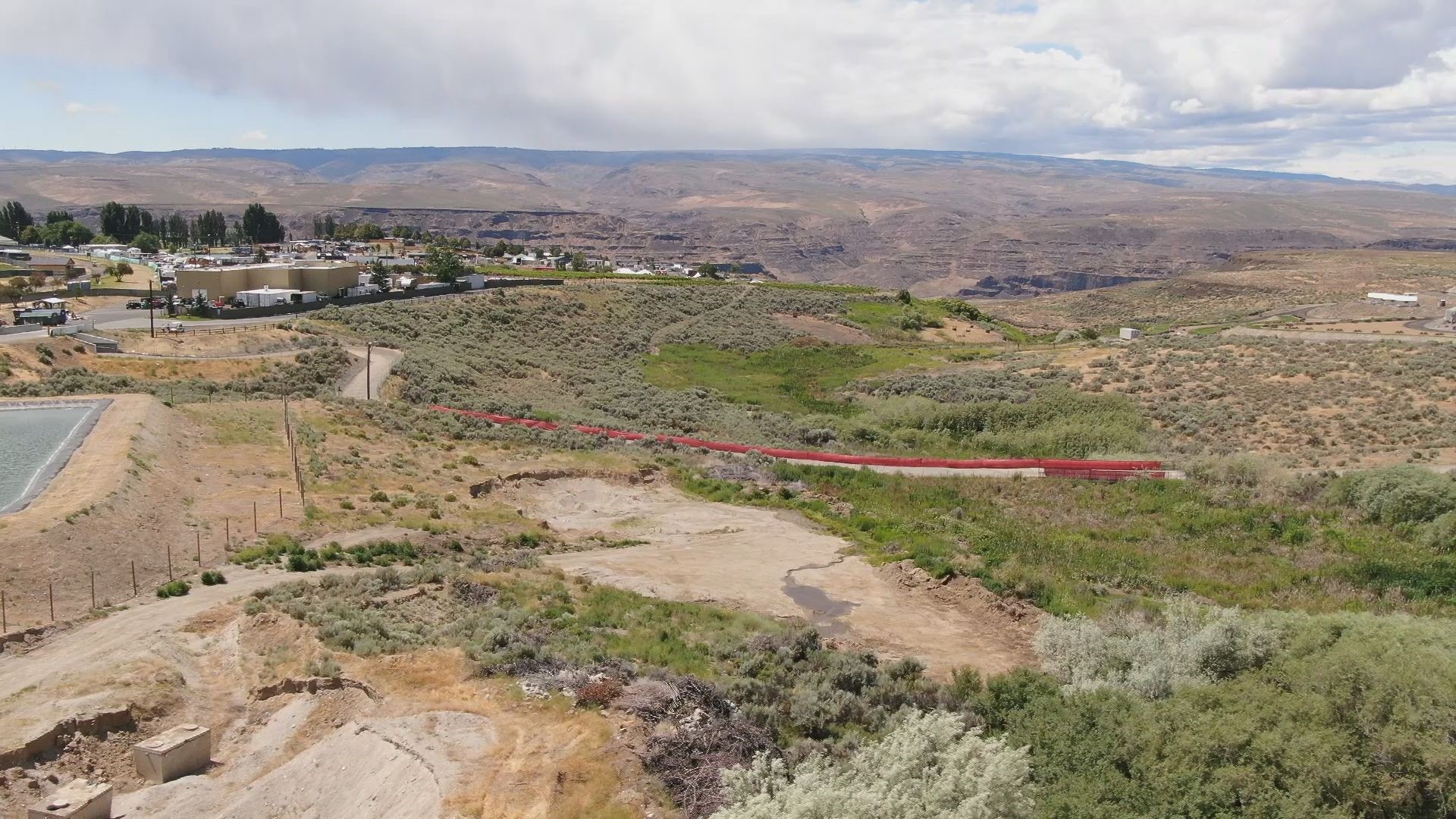 Take in a bird's-eye view of the Gorge Amphitheater and campground on June 19, 2023.