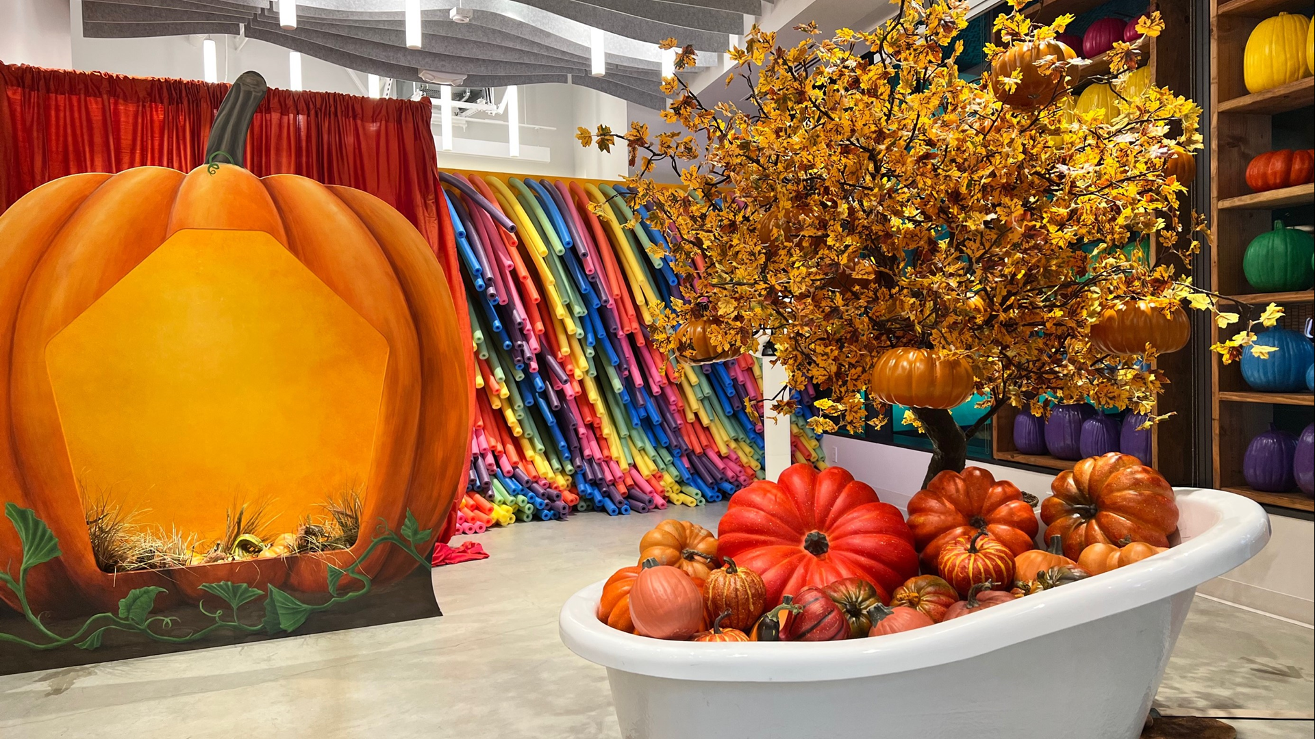 'ColorFall' awaits selfie-snapping guests. #k5evening