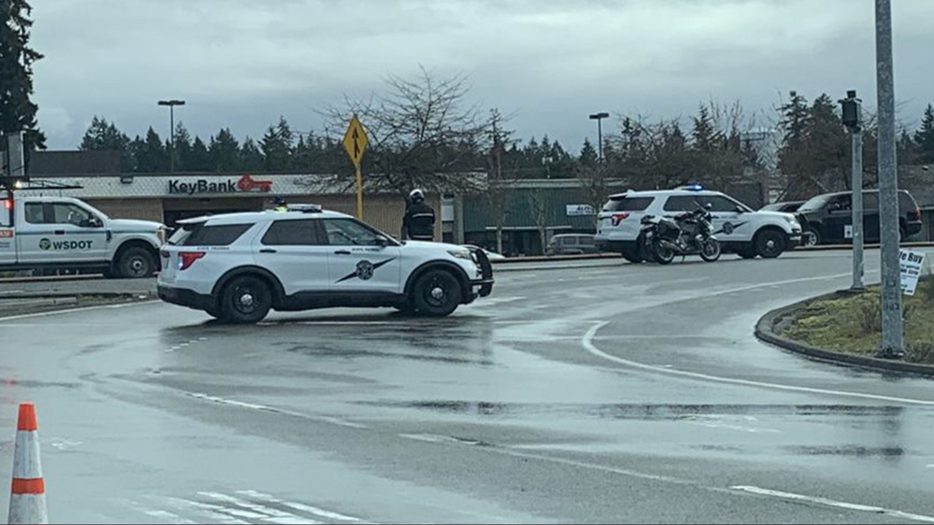 A 40-year-old was killed and two deputies were shot near Spanaway Tuesday around noon.