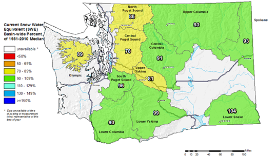 Washington snowpack jumps nearly 20 percent after record snowfall ...