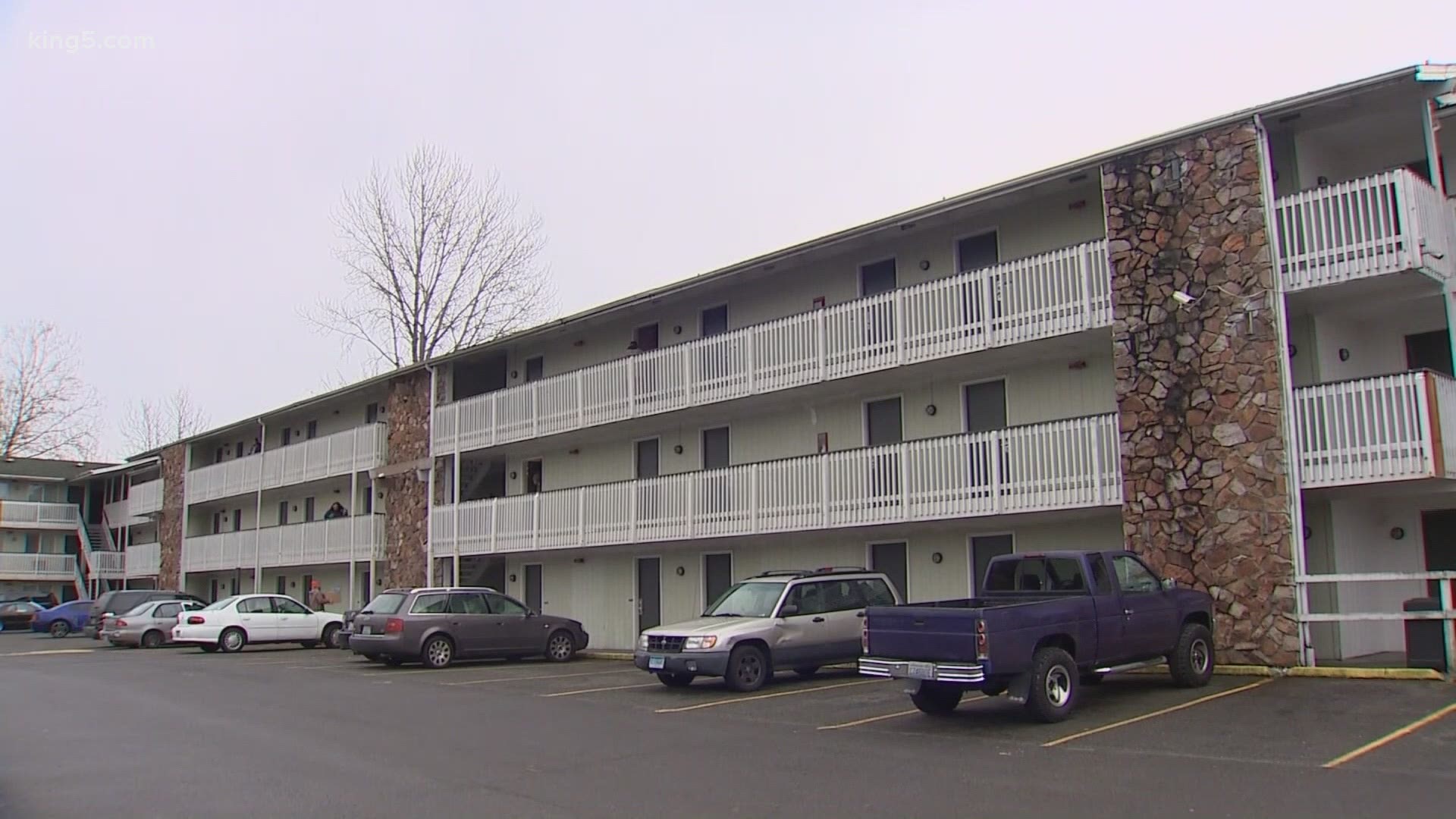 Tacoma Housing Now booked 15 rooms for Christmas Eve for people who are homeless. The organization says they won't leave until the city or county pays for their stay