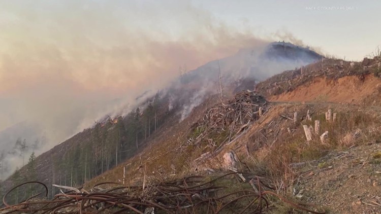 Wildfires near Neah Bay are almost fully contained