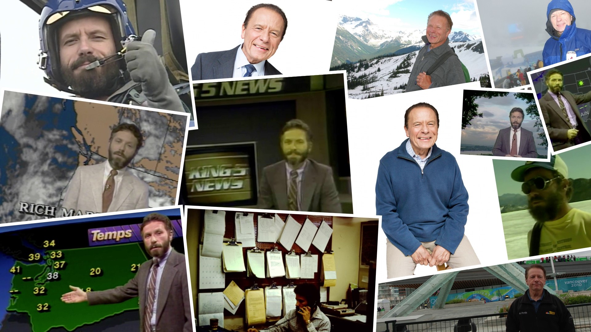 Meteorologist Rich Marriott celebrates 35 years at KING 5 on Dec. 12.