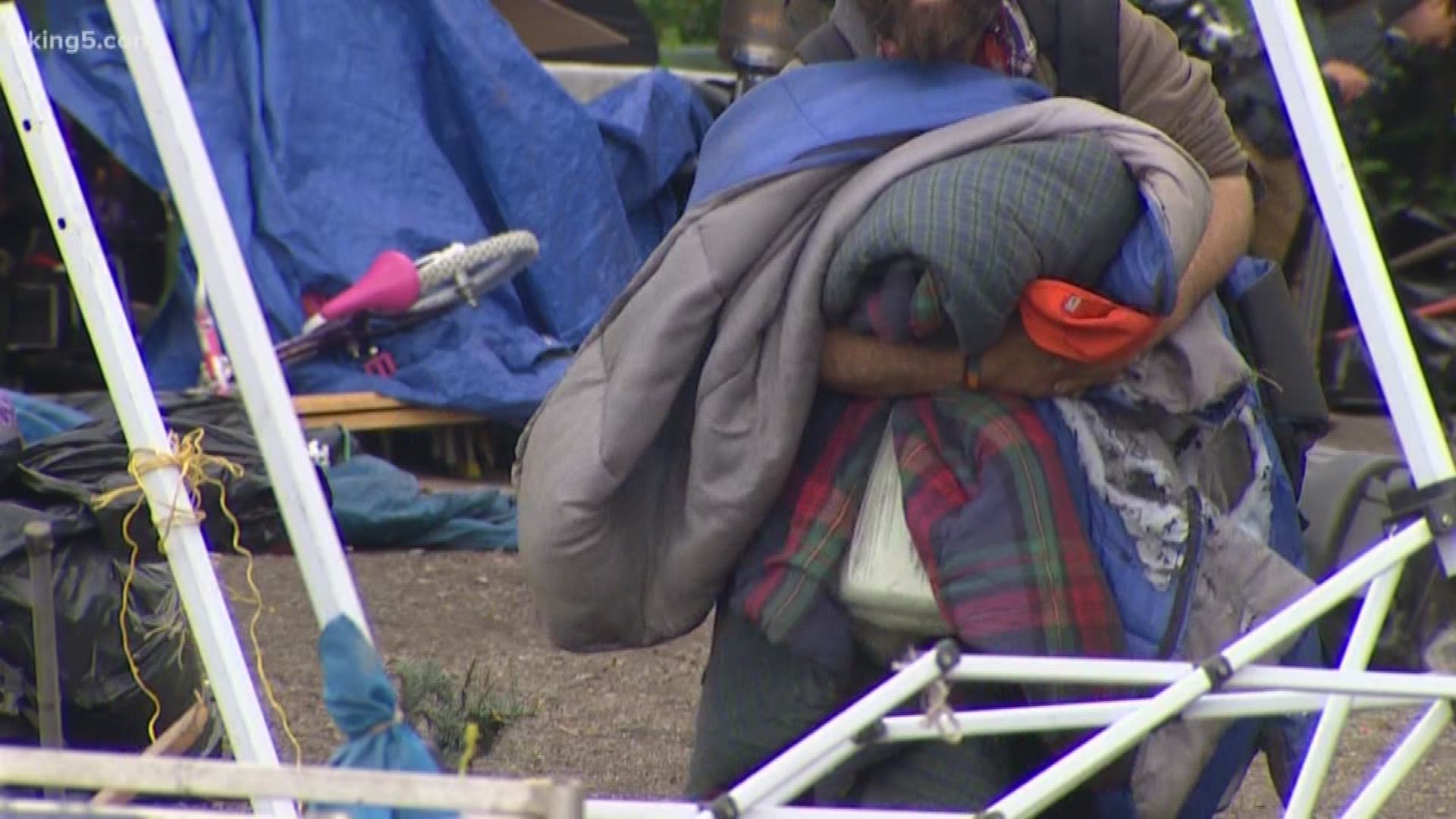 Homeless numbers are down in Seattle. That's according to new data, and as the city's Mayor boosts staffing for the crew charged with managing encampments. KING 5's Chris Daniels reports.