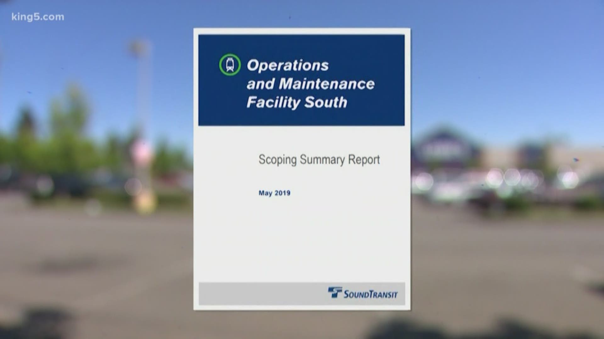 As Sound Transit expands its light rail service into the South Sound, the agency is looking to build a new maintenance and operations facility in the area. More than a few people are upset at the plan that would put right where there's a Lowe's and Dick's Drive in right now. KING 5's Michael Crowe reports.