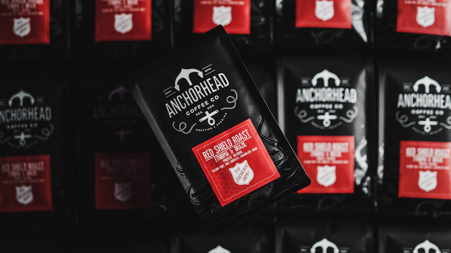 For each bag of Anchorhead's Red Shield roast sold, $1 will be donated to The Salvation Army. Sponsored by The Salvation Army.