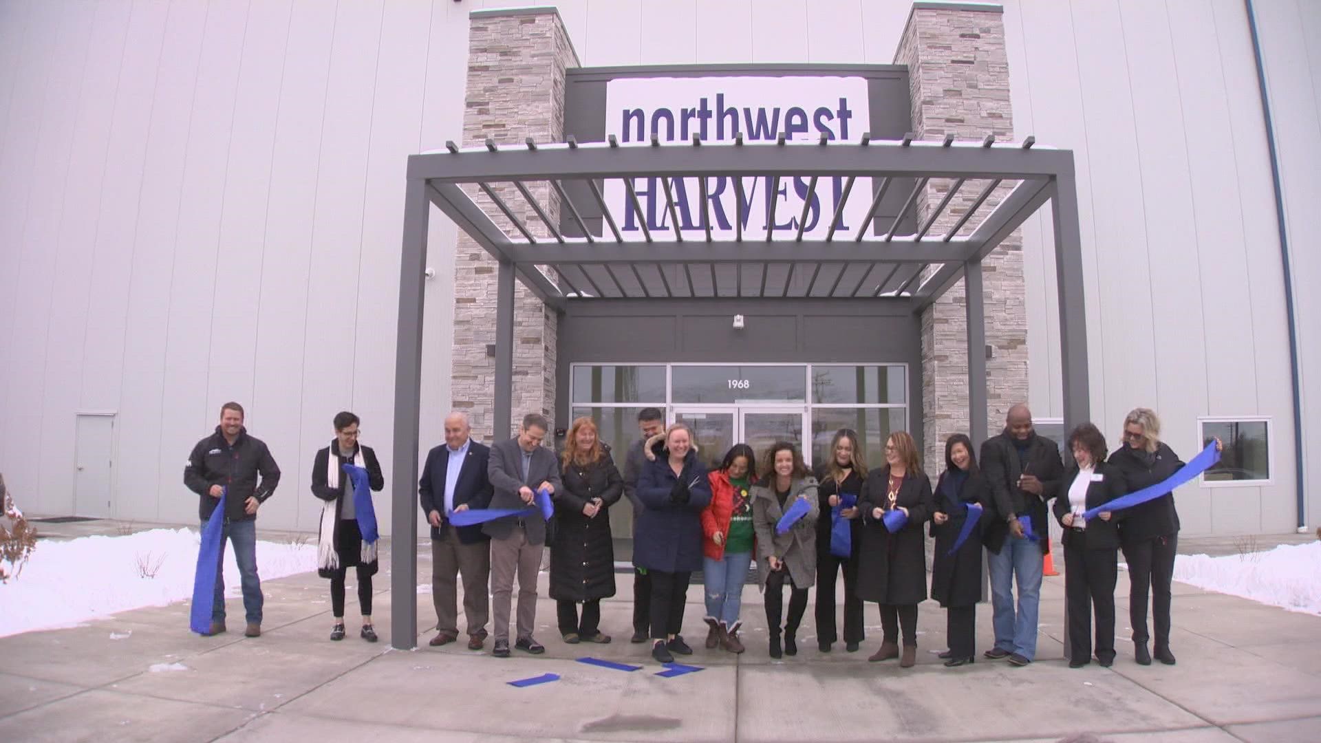 The new statewide distribution center is 200,000 square feet and quadruples the amount of refrigerated storage space Northwest Harvest has available.