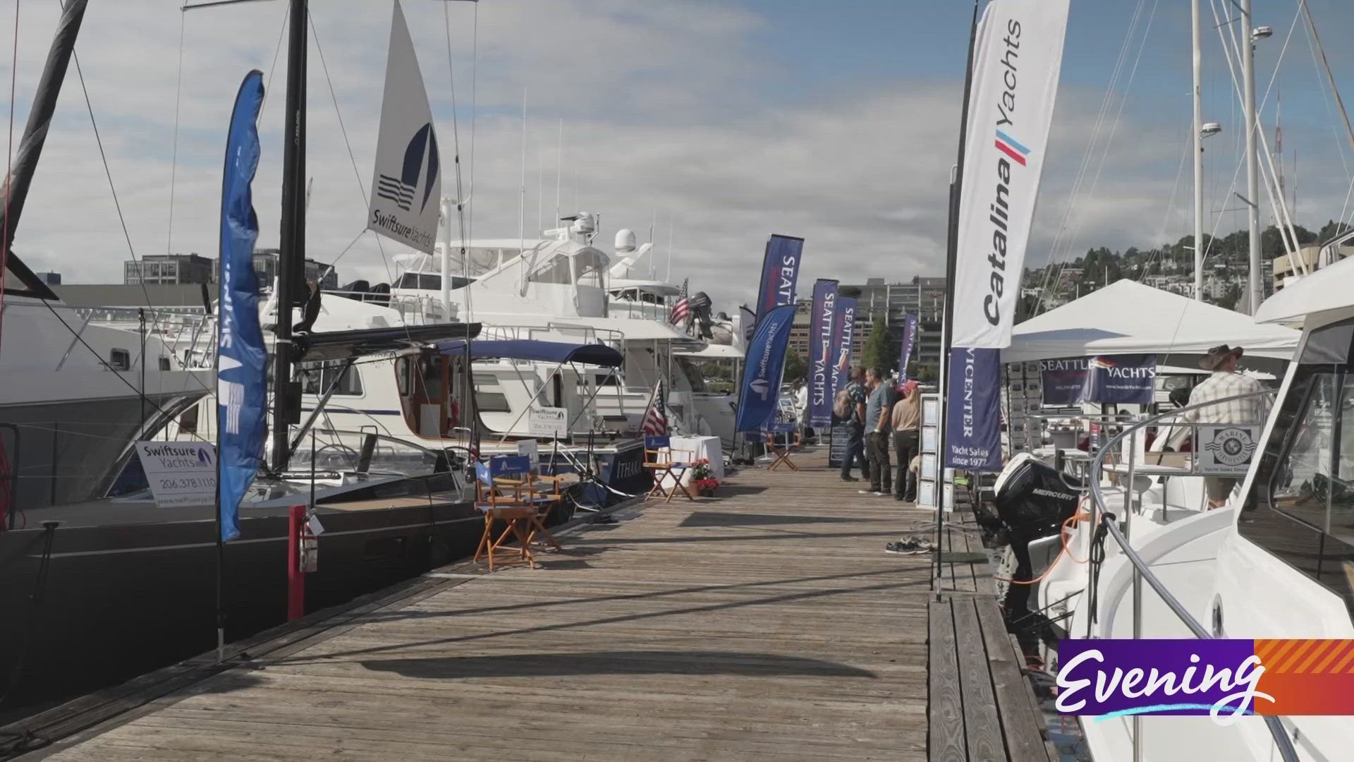 The show features motor boats, yachts, sailboats, cruisers, and related accessories and equipment. #k5evening