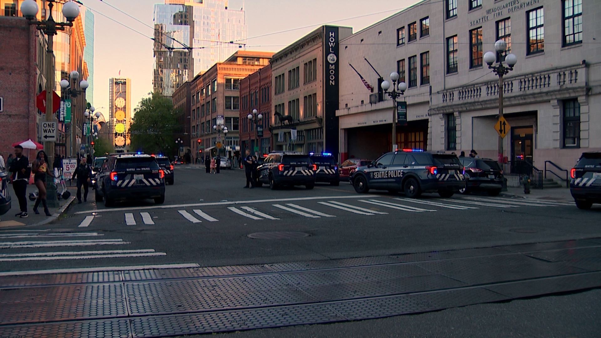 Police said the victims drove themselves to Harborview Medical Center after the stabbing.