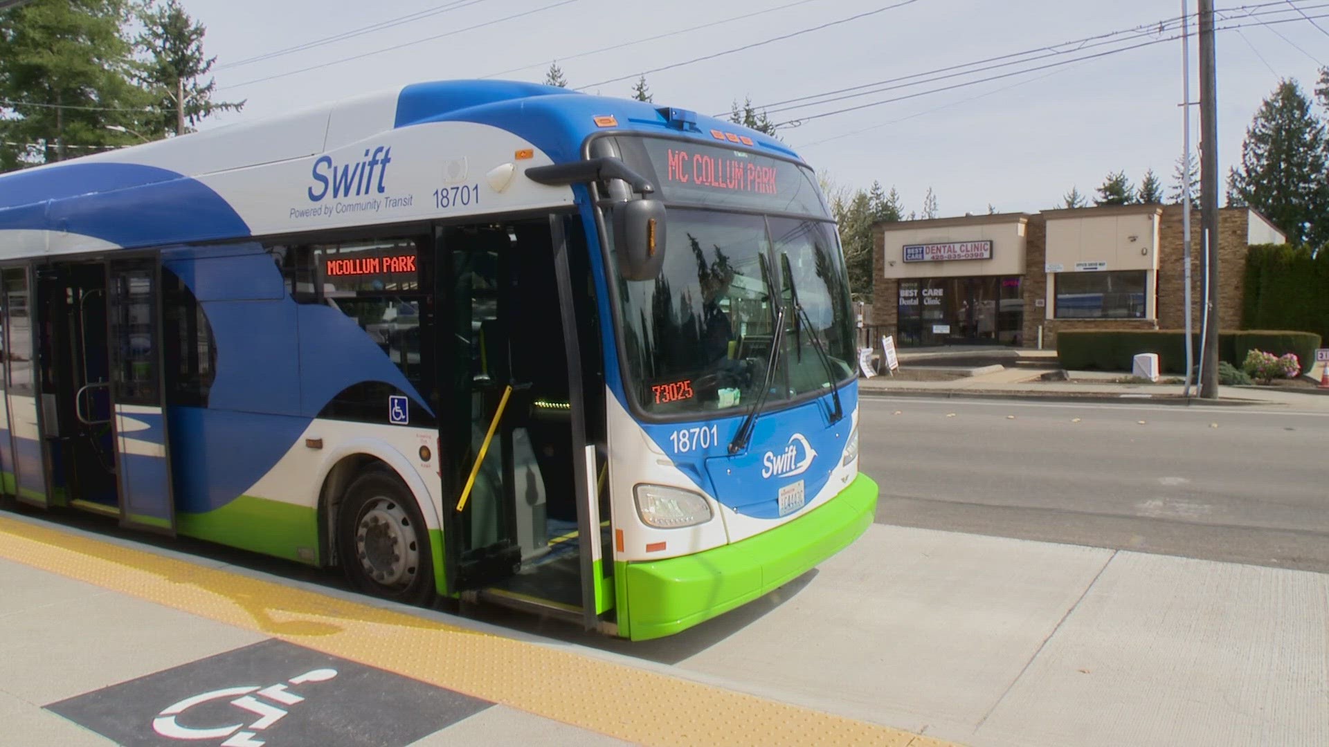 The 11-mile route links Edmonds to Everett via bus.
