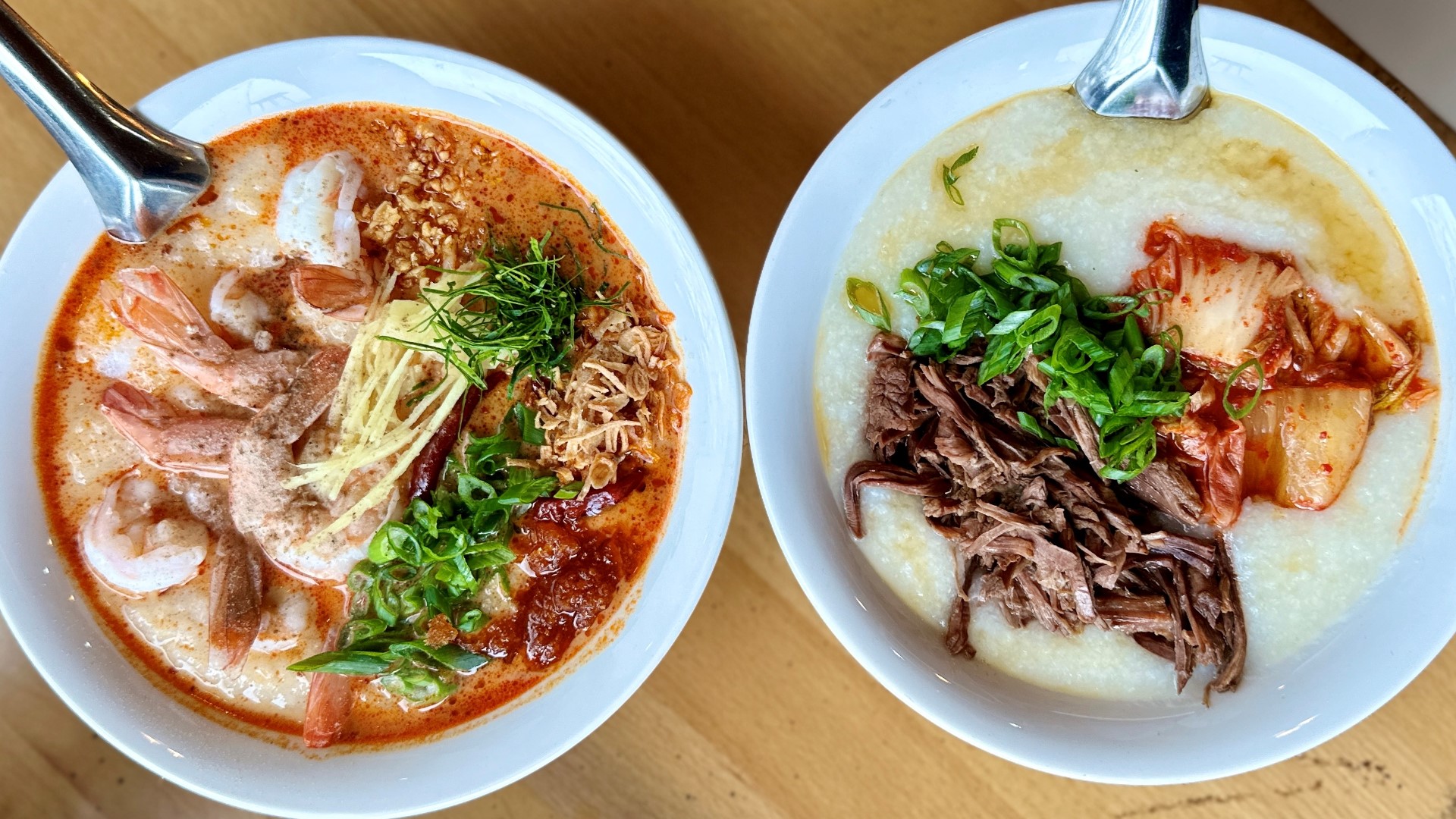 Secret Congee is a specialty shop serving Thai, Chinese, Japanese and Korean versions of the rice porridge dish. #k5evening