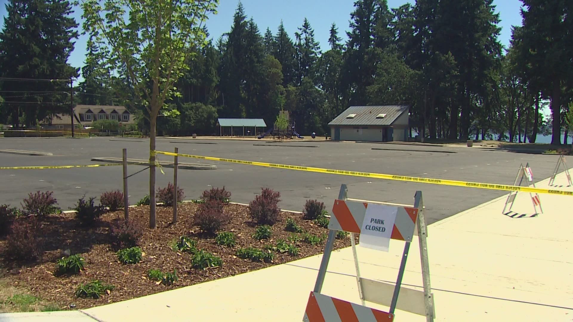 Lakewood police shut the park down, saying there were too many people there to keep safe. Police Chief Mike Zaro called the situation "unmanageable."