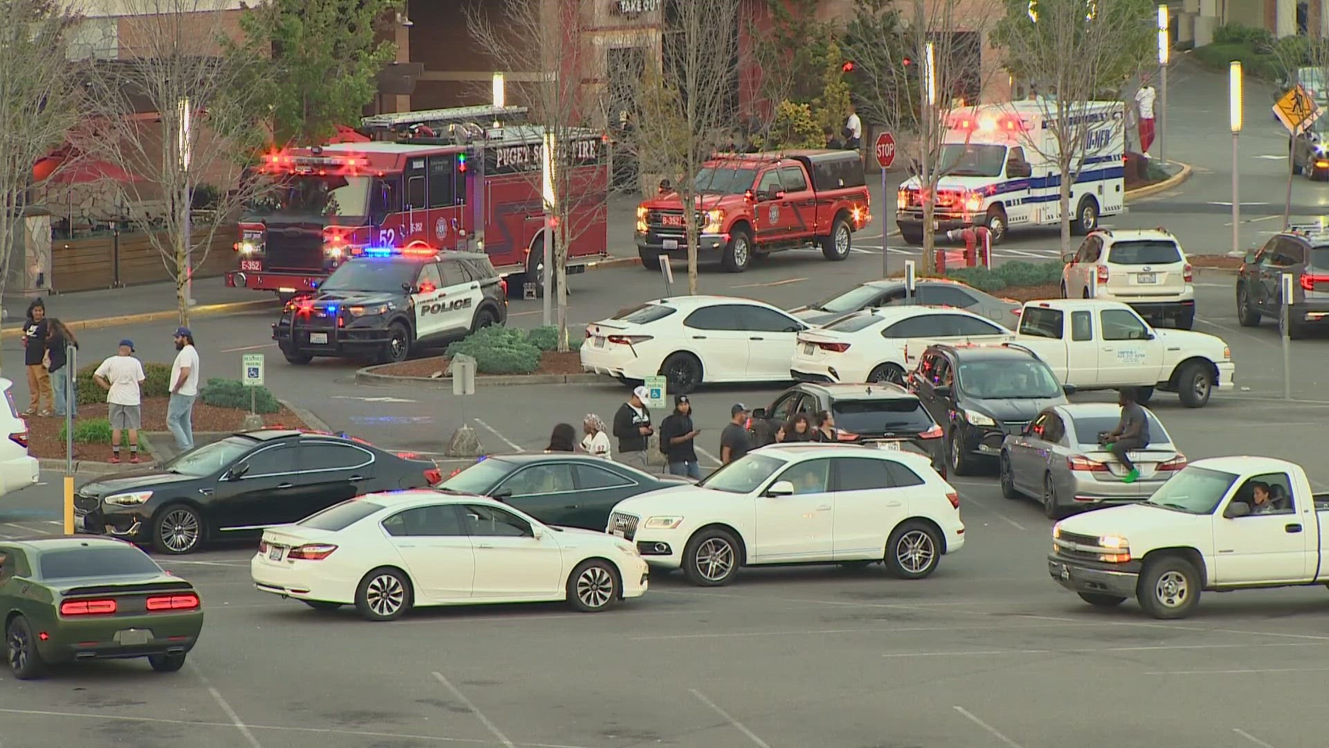 Mall-goers were asked to evacuate the building due to the incident. An investigation found initial reports that shots had been fired were inaccurate.