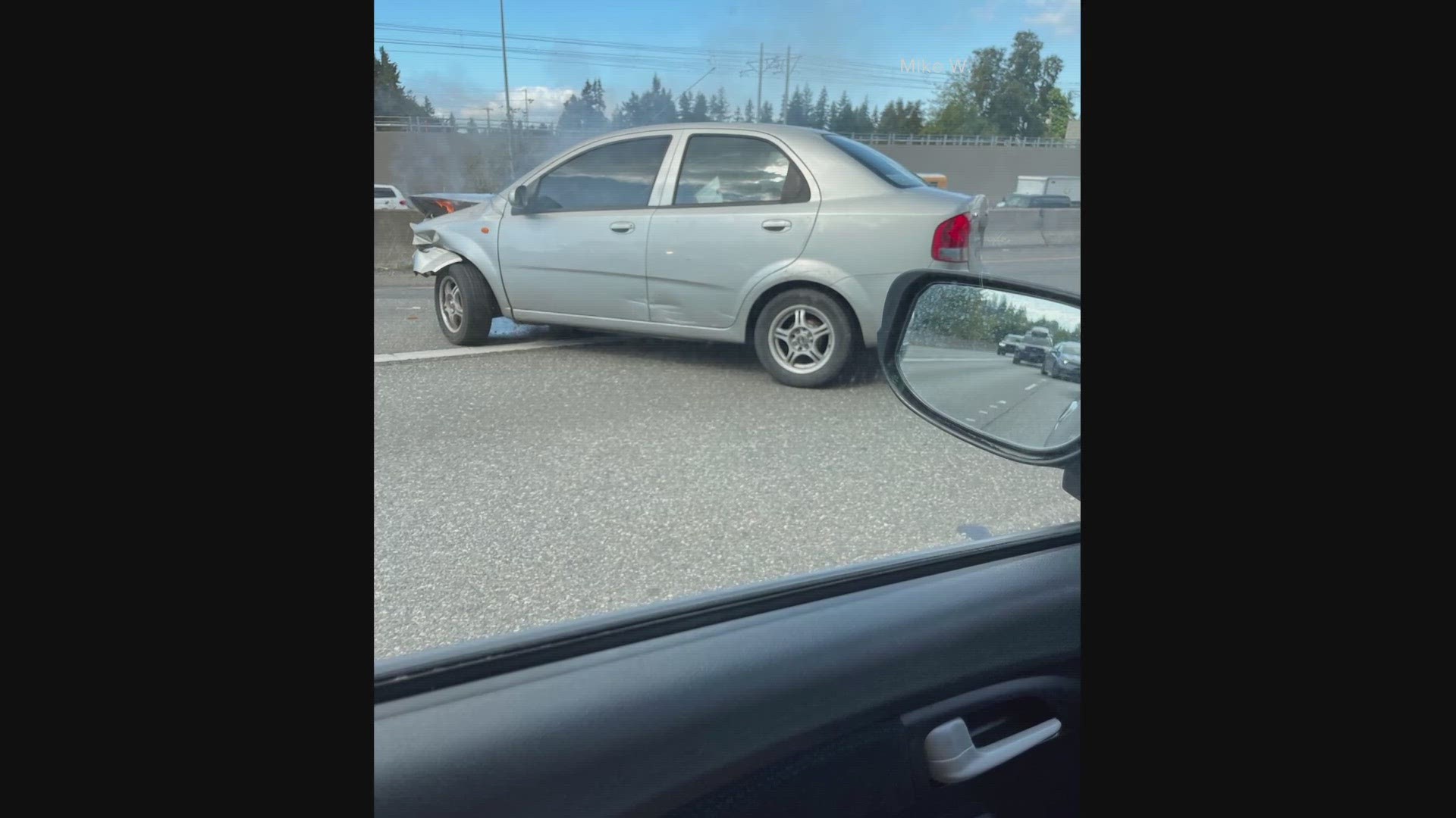 The suspect led police on a chase that ended on I-5.