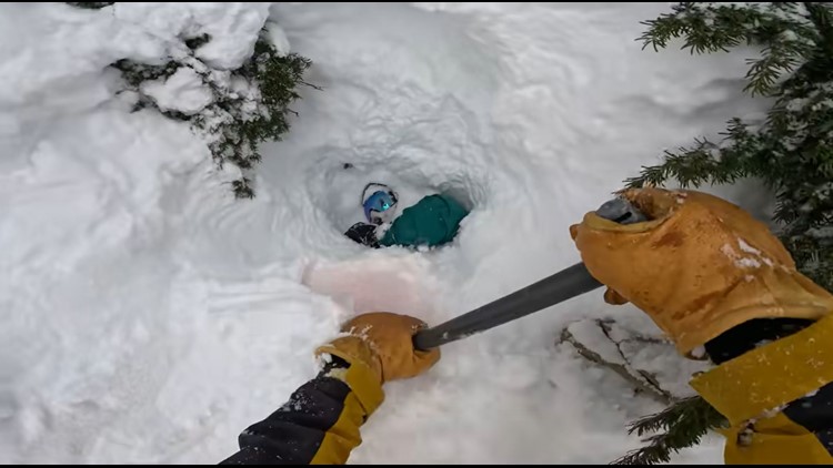 'You saved a life today': Skier rescues buried snowboarder on Mt. Baker