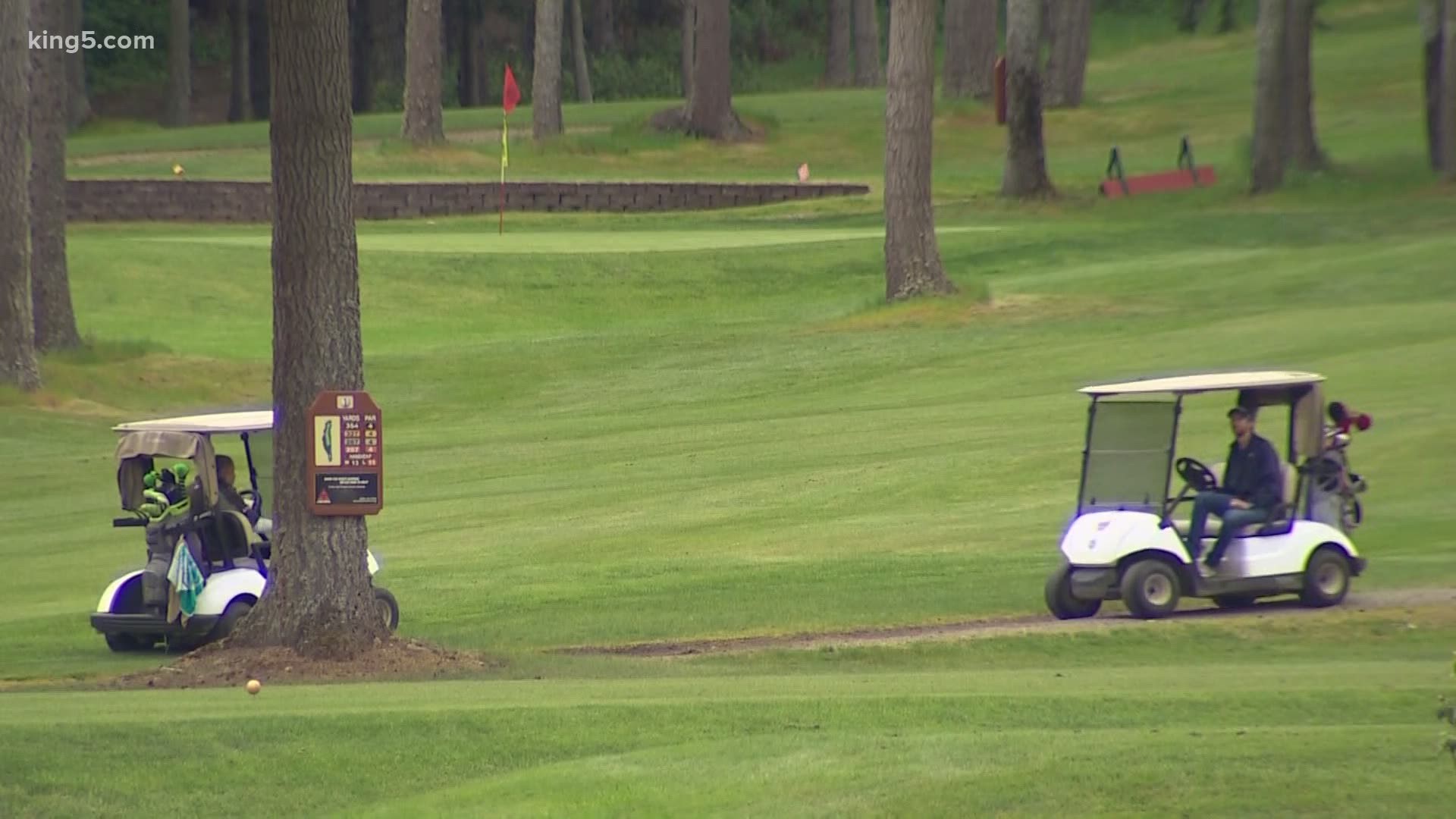 Golf courses can open on Tuesday but with some restrictions.