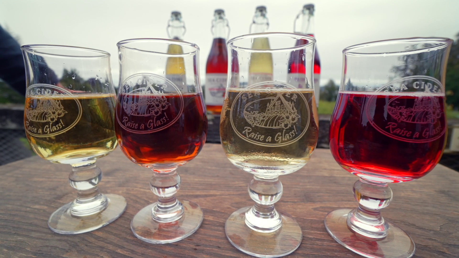 Taste and tour Sea Cider Farm & Cidery and Macaloney's Distillery. Sponsored by Destination Greater Victoria.