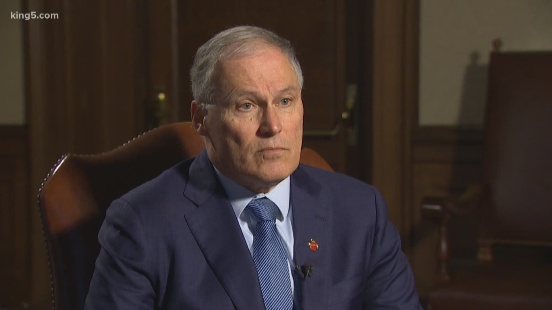 Washington Governor Jay Inslee said he intends on serving a third term if he is elected in November.