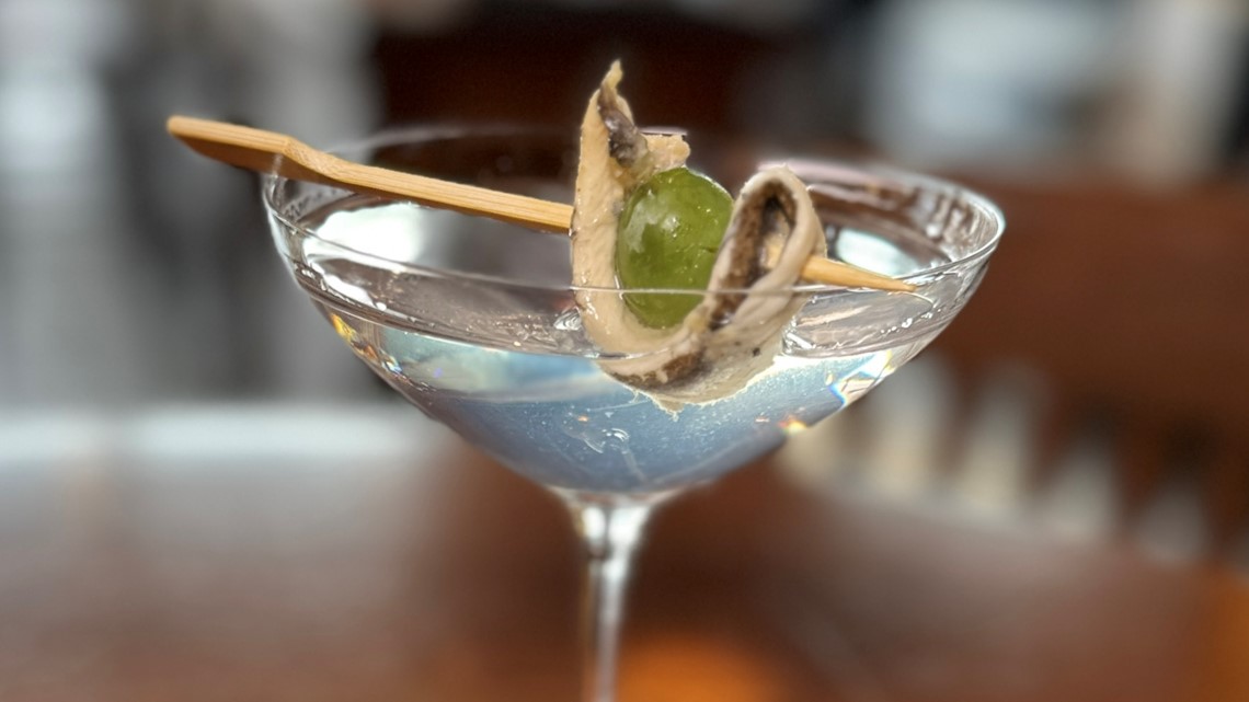 Seattle eatery Coastal Kitchen serves anchovy martini and oysters