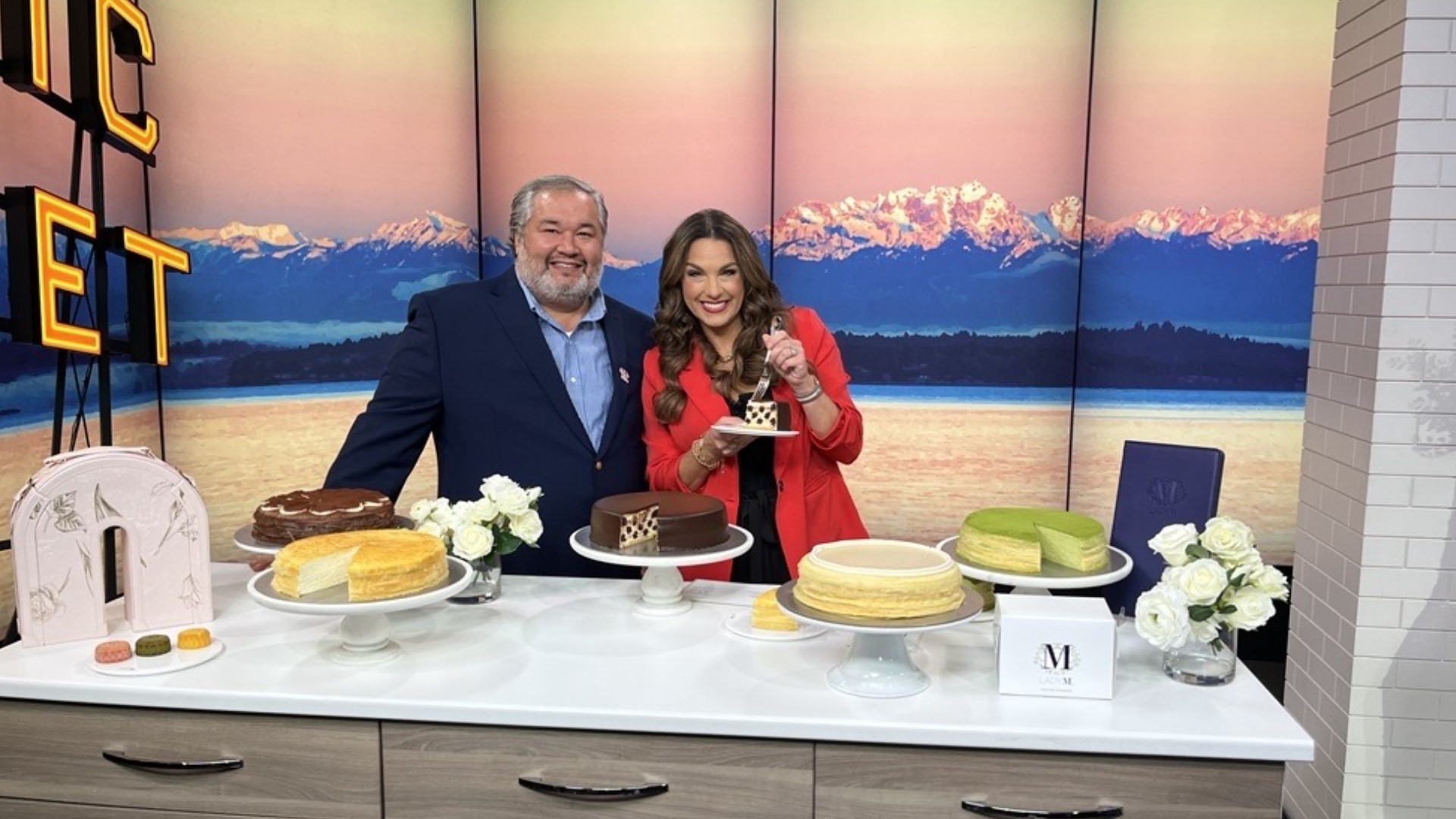 Ken Romaniszyn, CEO of Lady M, shares some of their delicious crepe cakes and talks about their new cake boutique in Bellevue Square.