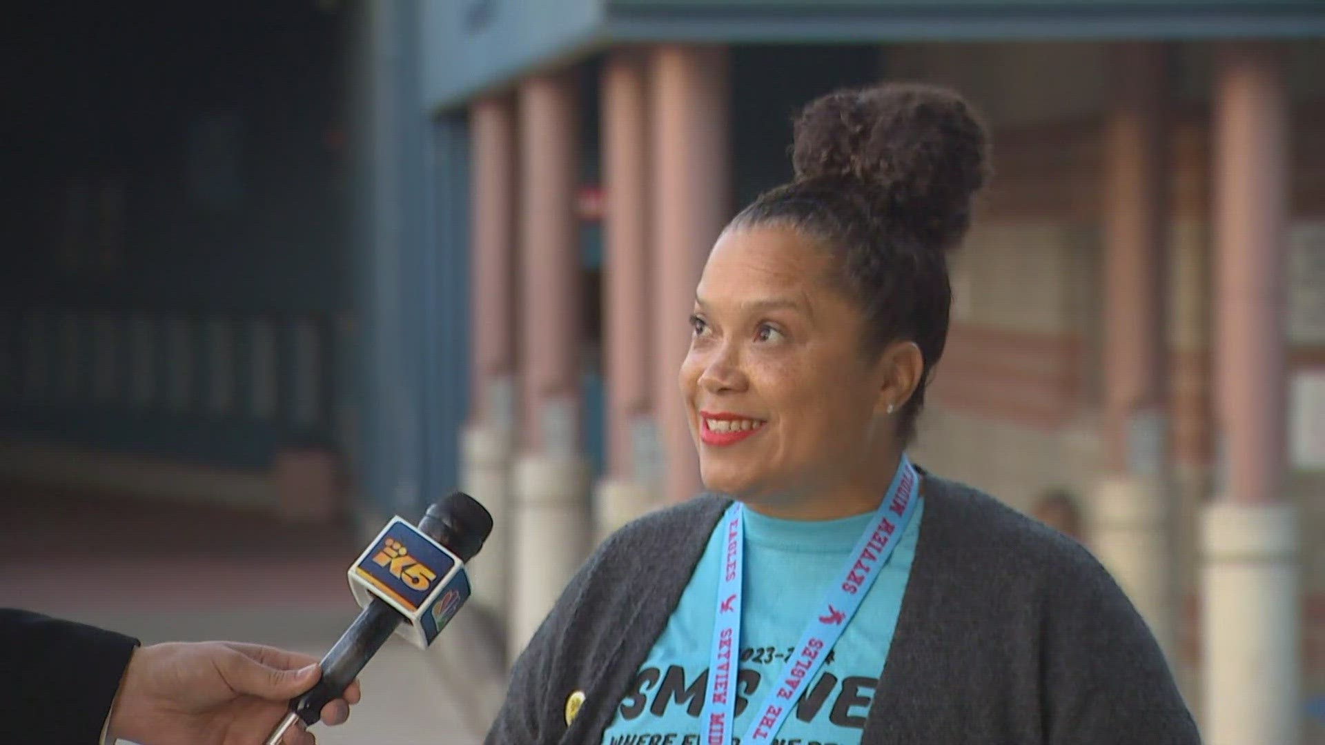 As Bothell schools get back to class, Skyview Middle School's new principal, Jolene Grimes Edwards, is welcoming kids back to class.