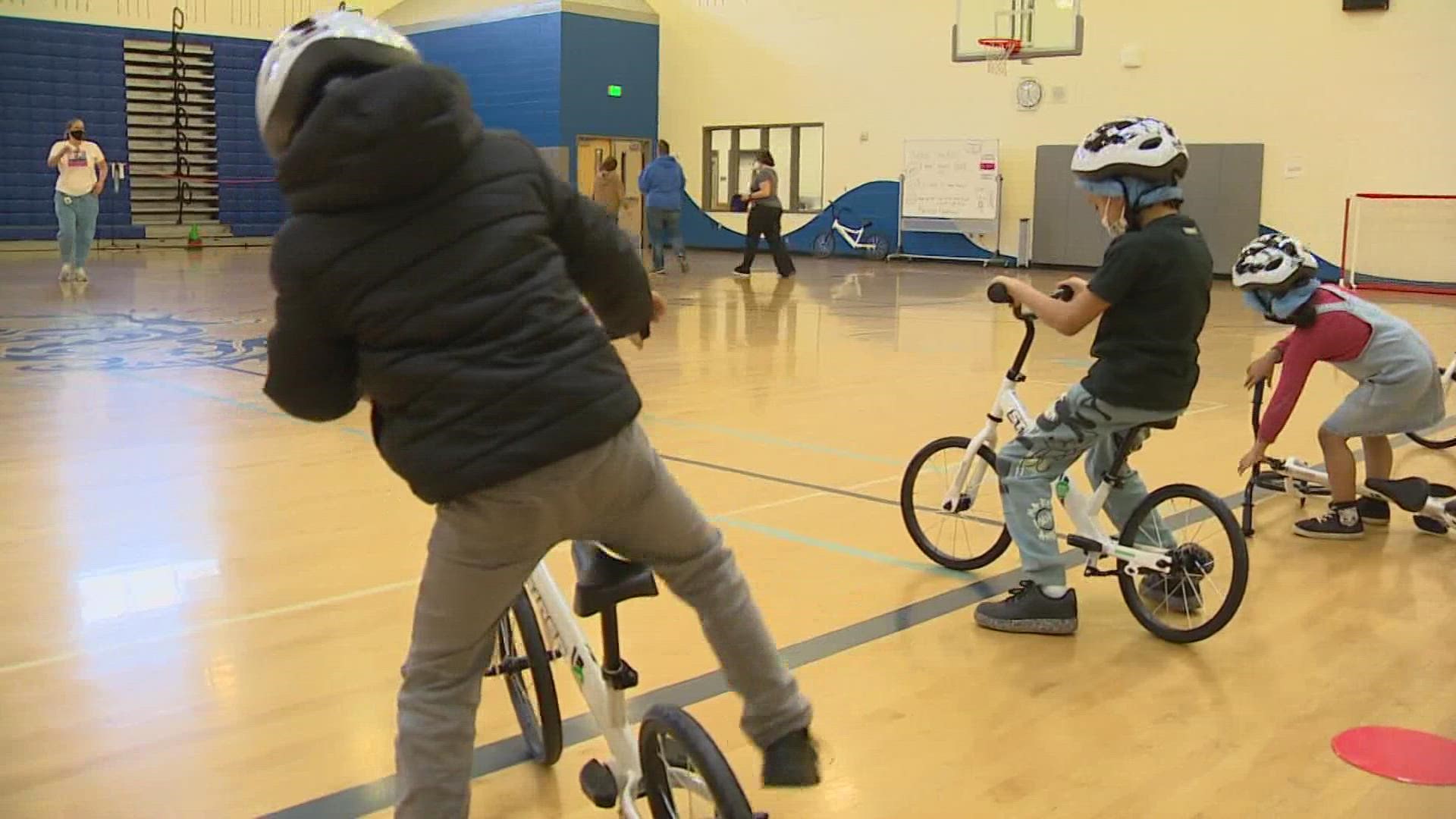 Seattle Public Schools' "All Kids Bike" program is the only pre-K bike and pedestrian safety course for students in the country