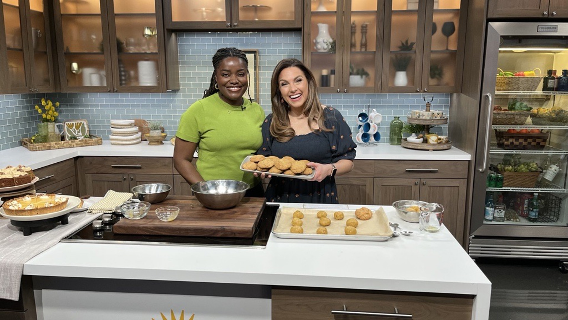 Contestant from Season Seven of 'The Great British Bake Off,' Benjamina Ebeuhi shows off a recipe from her new book 'I'll Bring Dessert.' #newdaynw