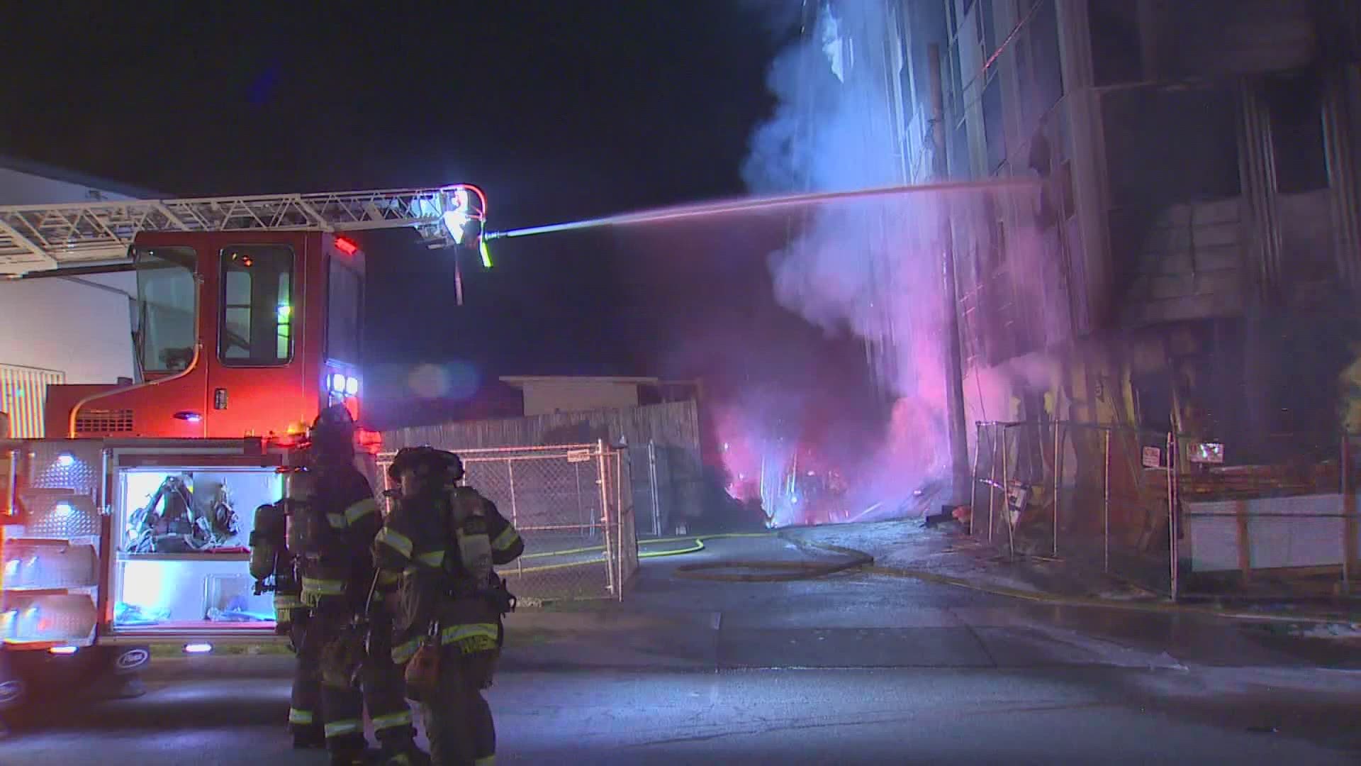 Seattle firefighters were called to two 2-alarm structure fires overnight Saturday, one in the Central District and another in Capitol Hill.