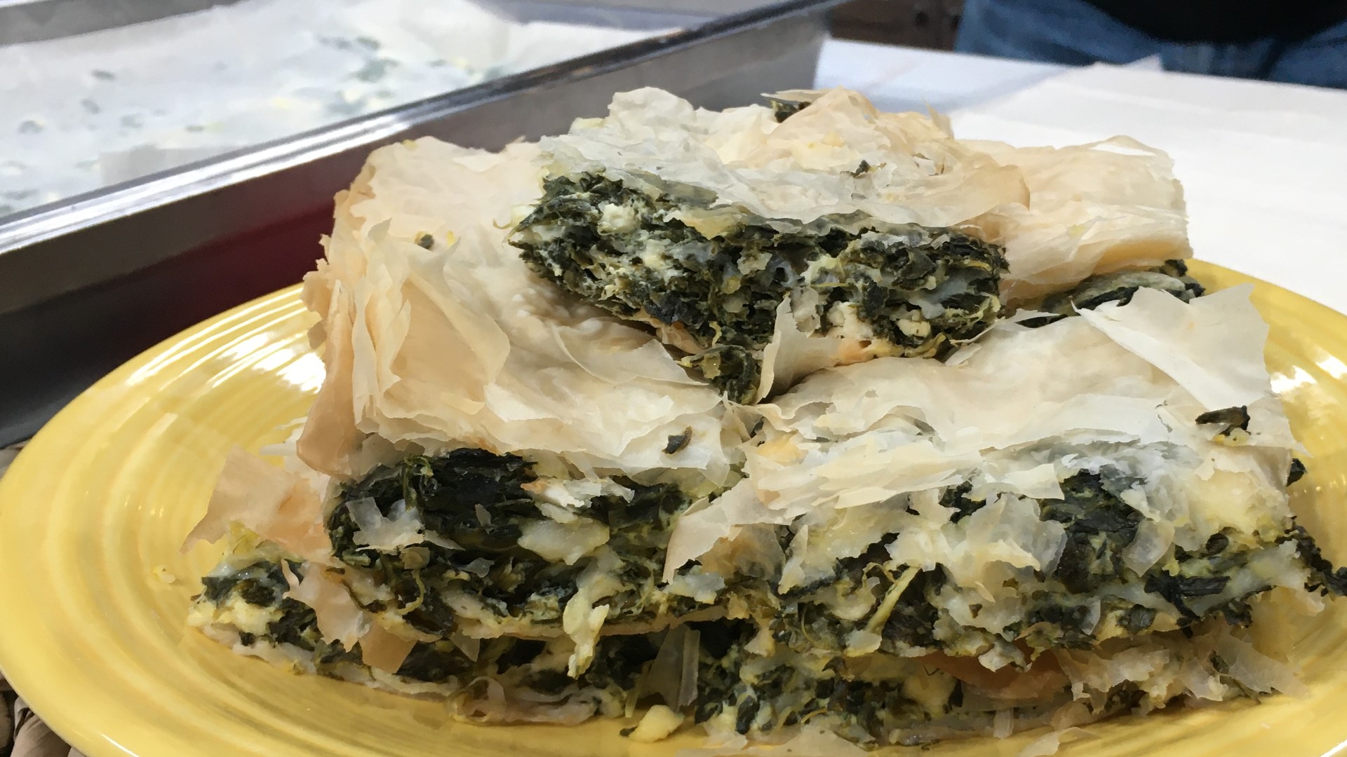 Chef John Morovich shares his recipe for Zeljanica, a Croatian pie featuring spinach, feta, and flaky filo dough!